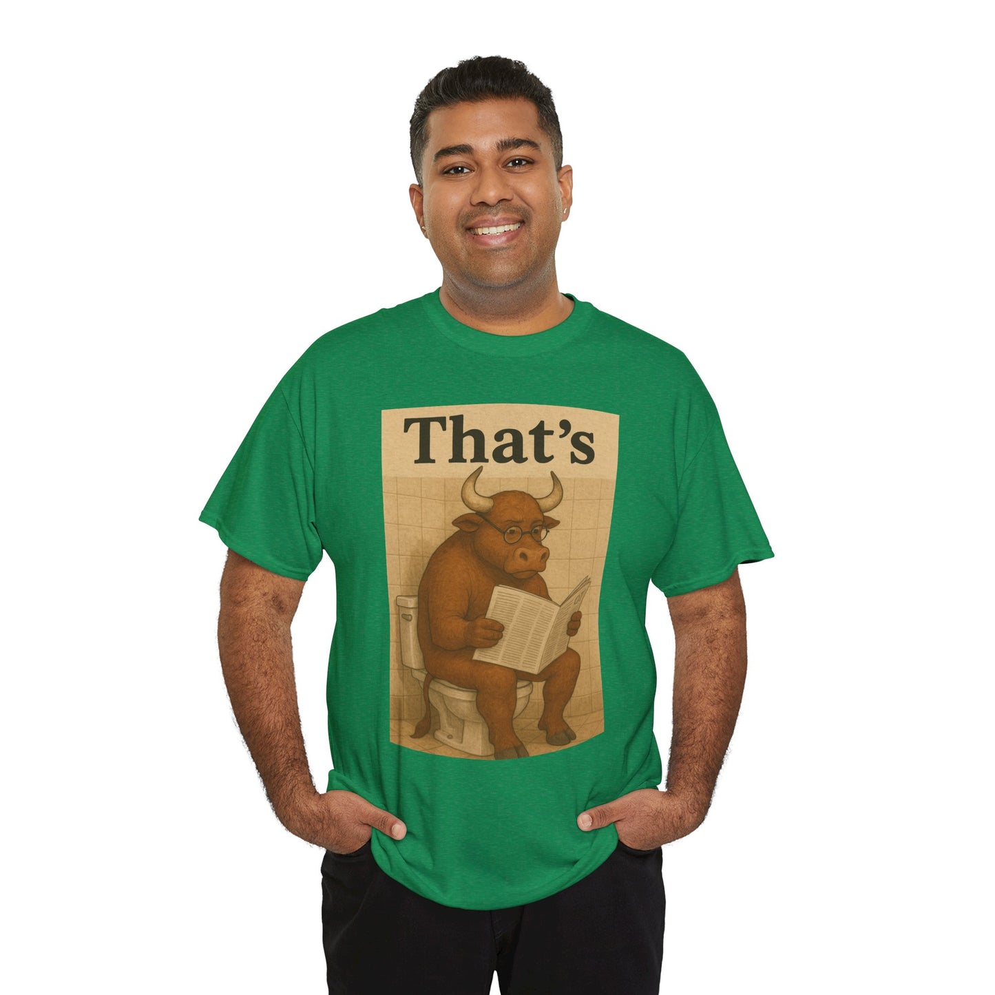 Bull on Toilet Unisex Tee
