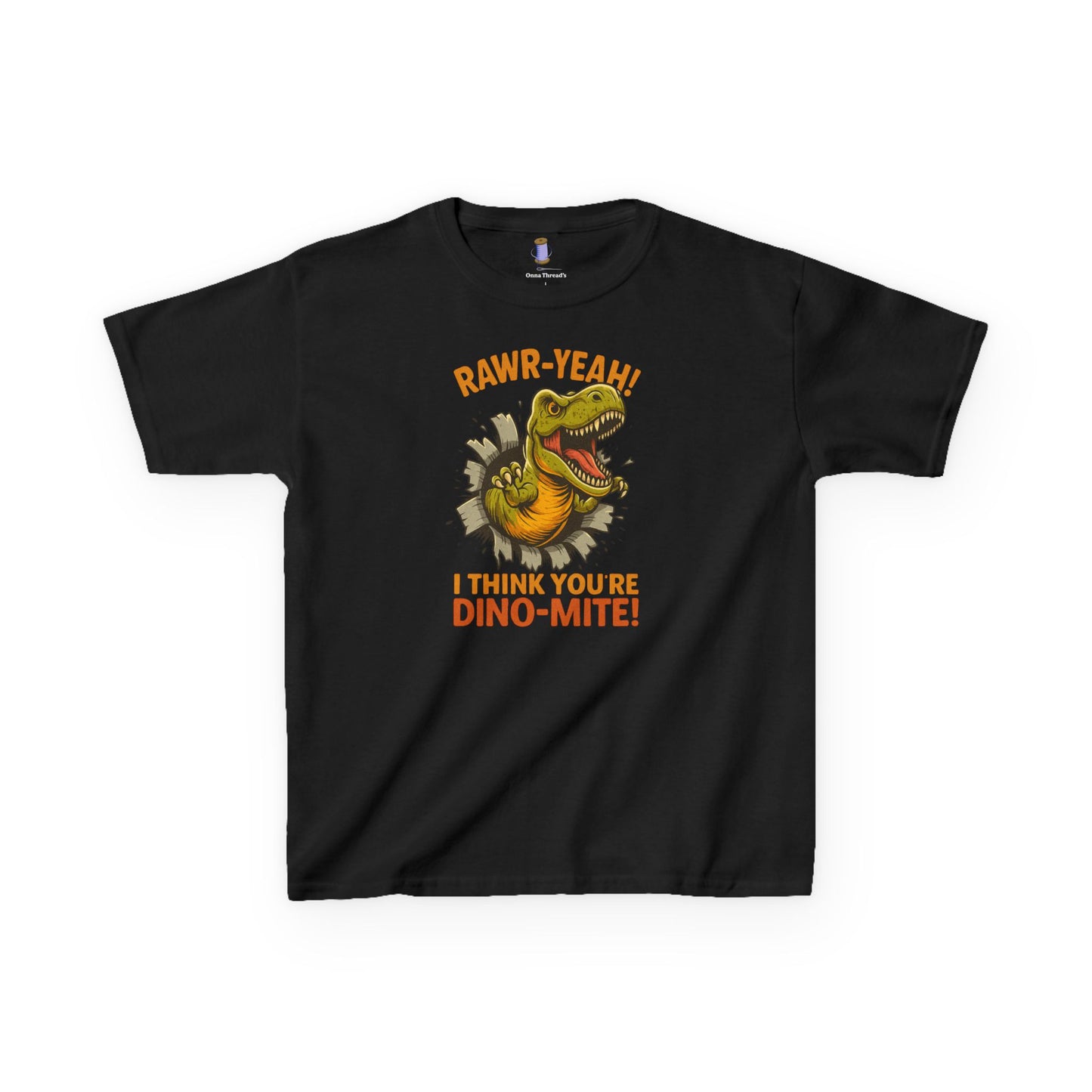 Dino-Mite Kids Tee - Fun Dinosaur T-Shirt for Boys and Girls, Perfect for Birthdays, Everyday Play, Dinosaur Lovers, Casual Wear