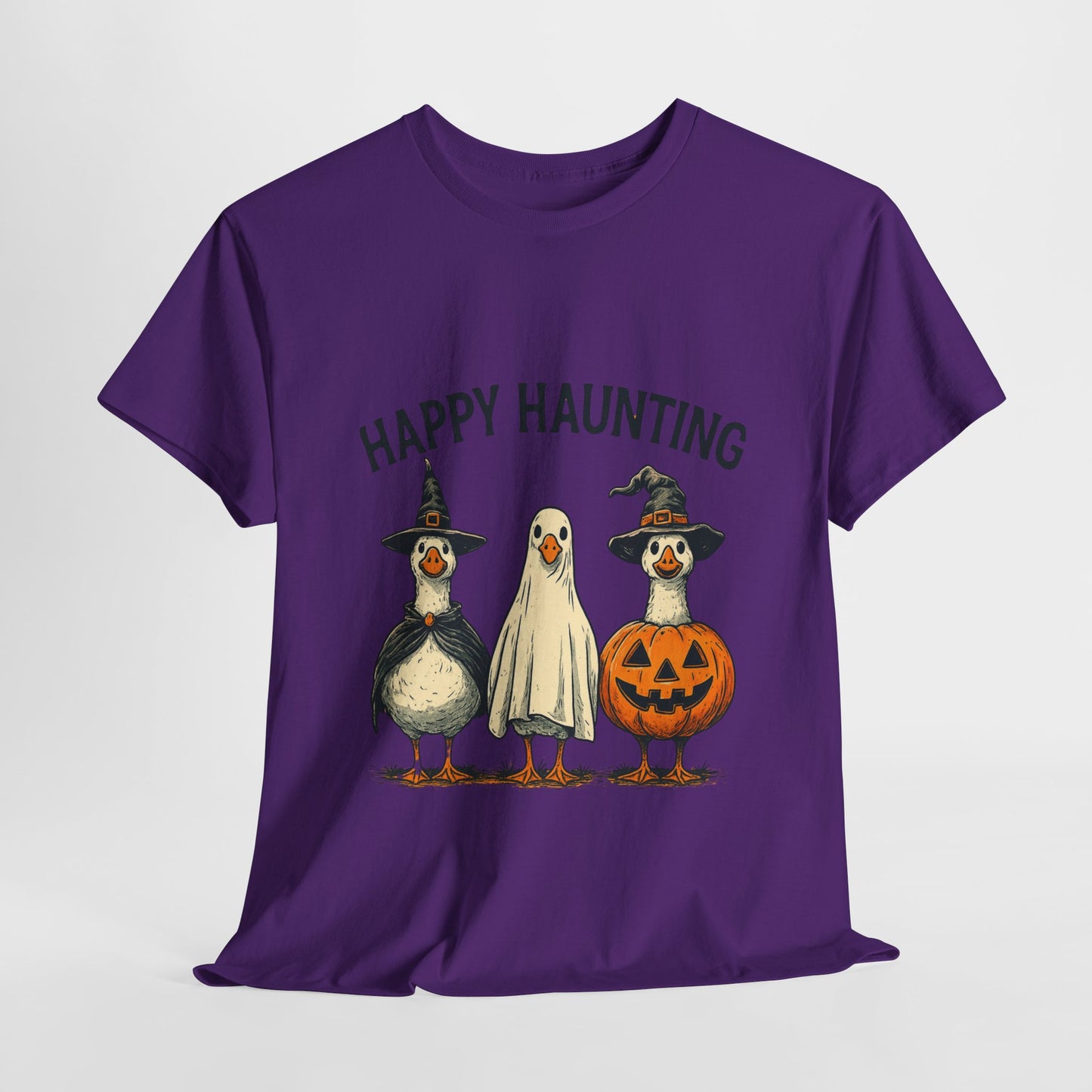 Happy Haunting Geese Halloween Tee