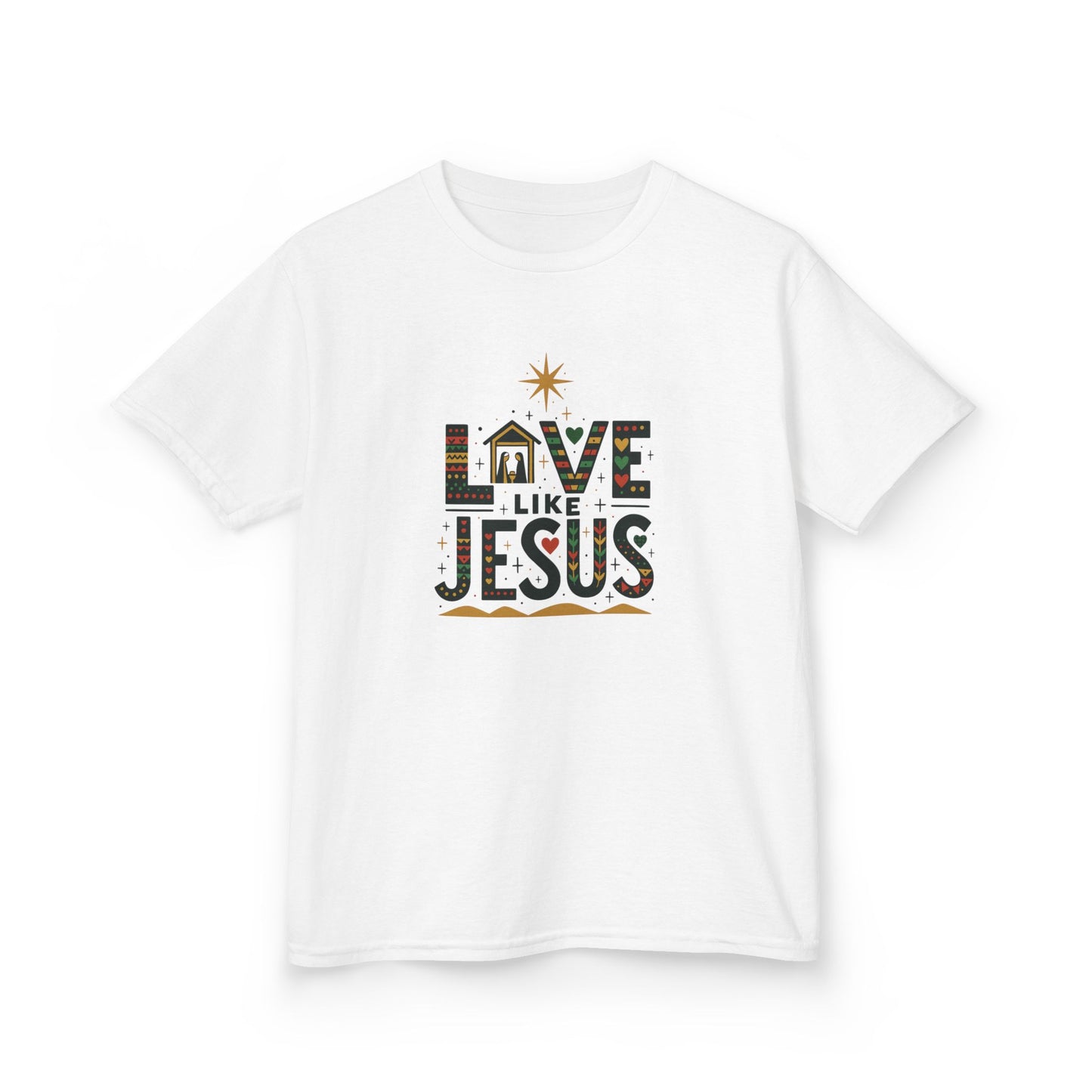 Live Like Jesus Christmas Dinosaur Tee