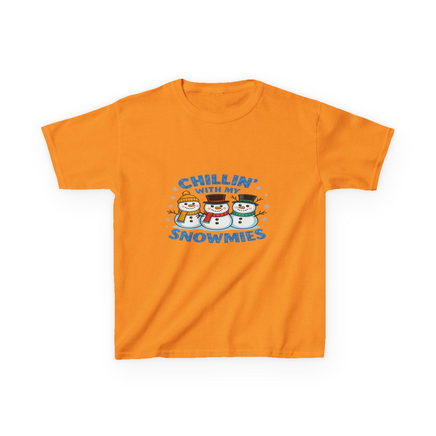 Chillin' with My Snowmies Christmas Tee - Kids Holiday Shirt