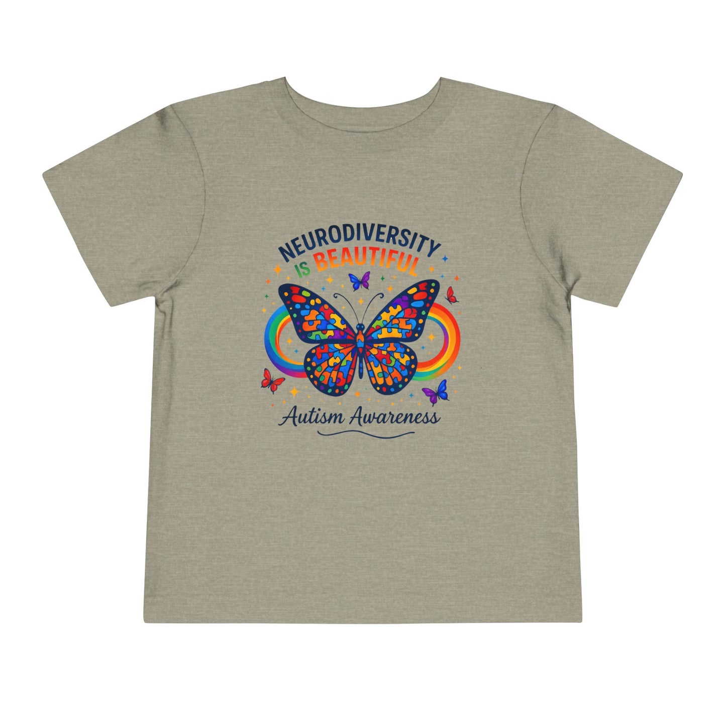 Toddler Tee Neurodiversity Is Beautiful Butterfly Design