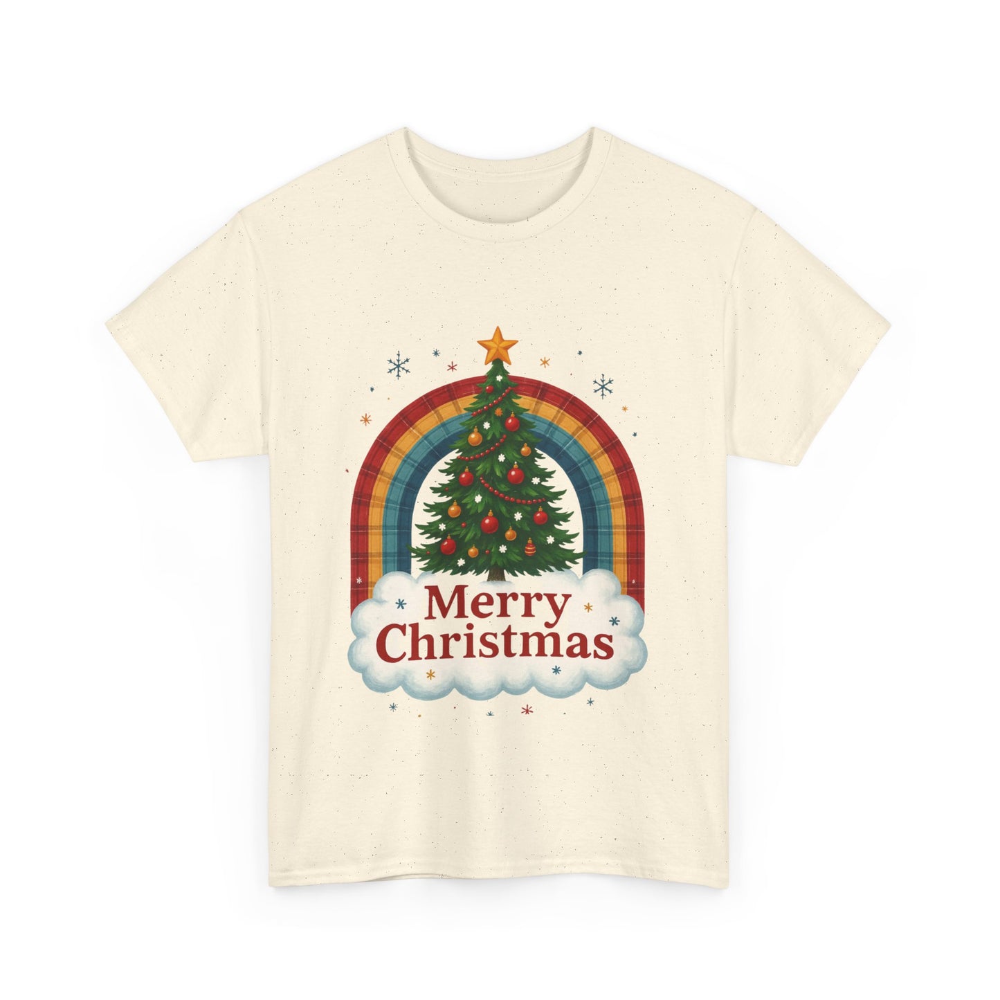Christmas Rainbow Unisex Tee - Merry Christmas Tree