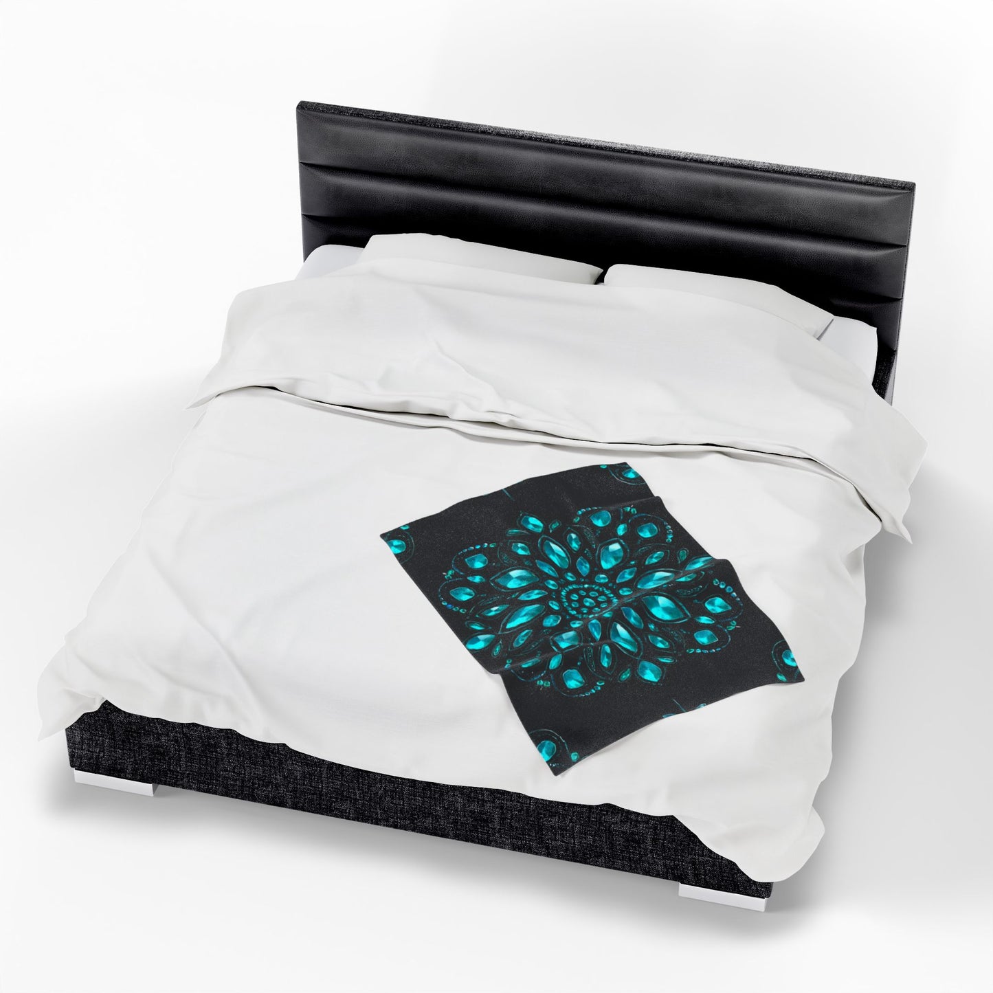 Luxe Velveteen Plush Blanket - Cozy Home Decor, Mandala Design, Gift for Her, Perfect for Winter, Soft Throw Blanket