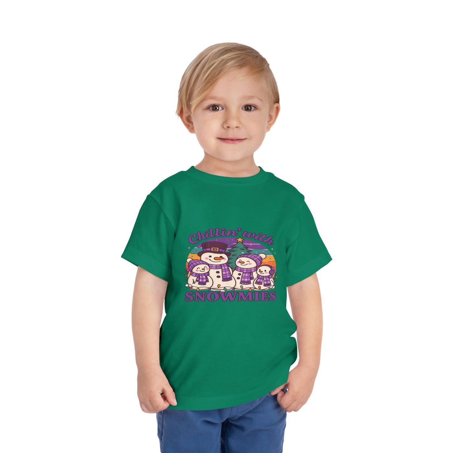 Chillin' with Snowmies Toddler Christmas Tee