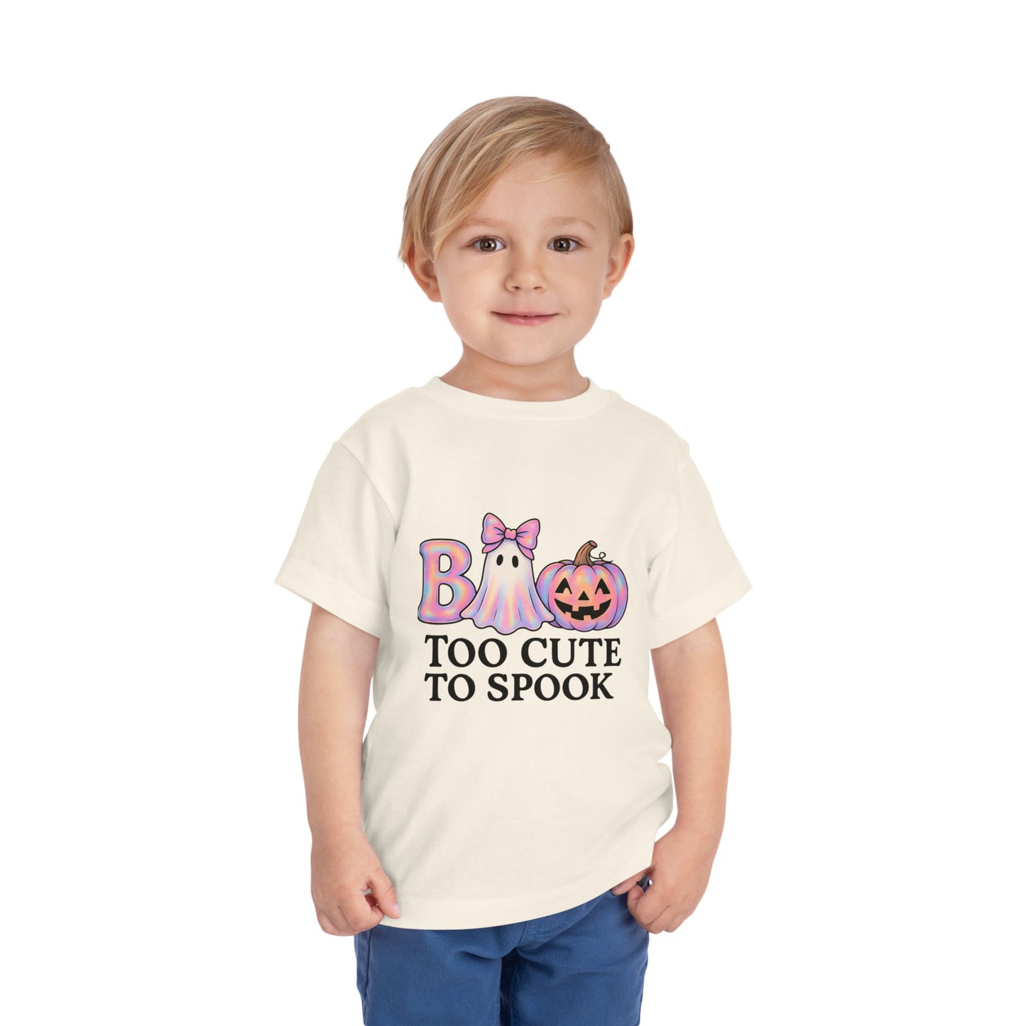 Boo! Too Cute to Spook Halloween Toddler Tee