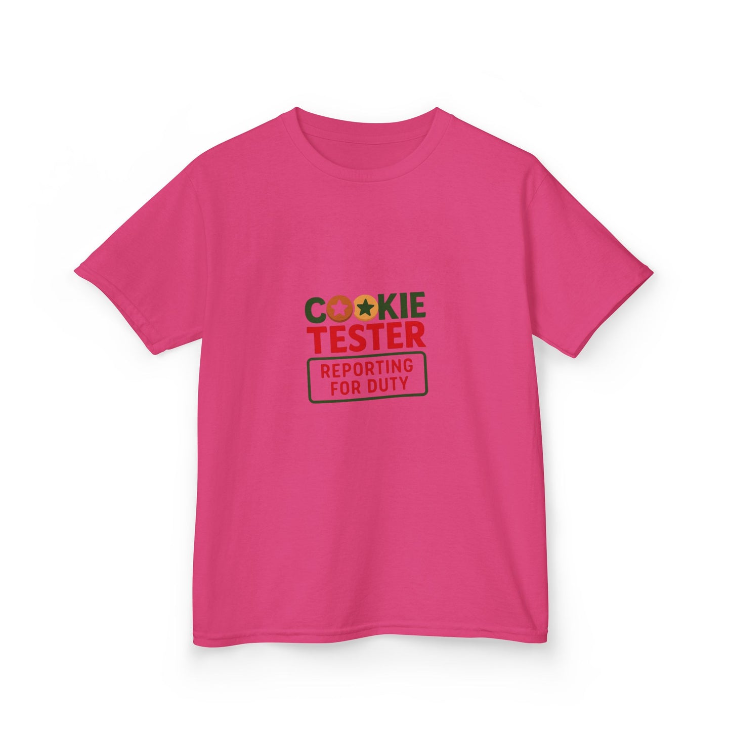 Cookie Tester Dino Tee - Reporting for Duty! Kids Christmas