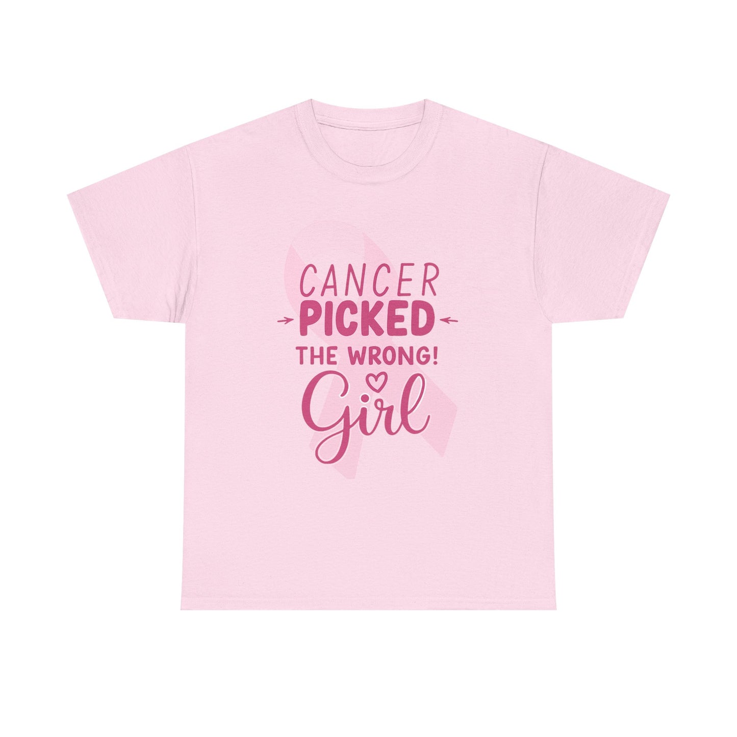 Cancer: The Wrong Picked Girl - Pink Ribbon Tee