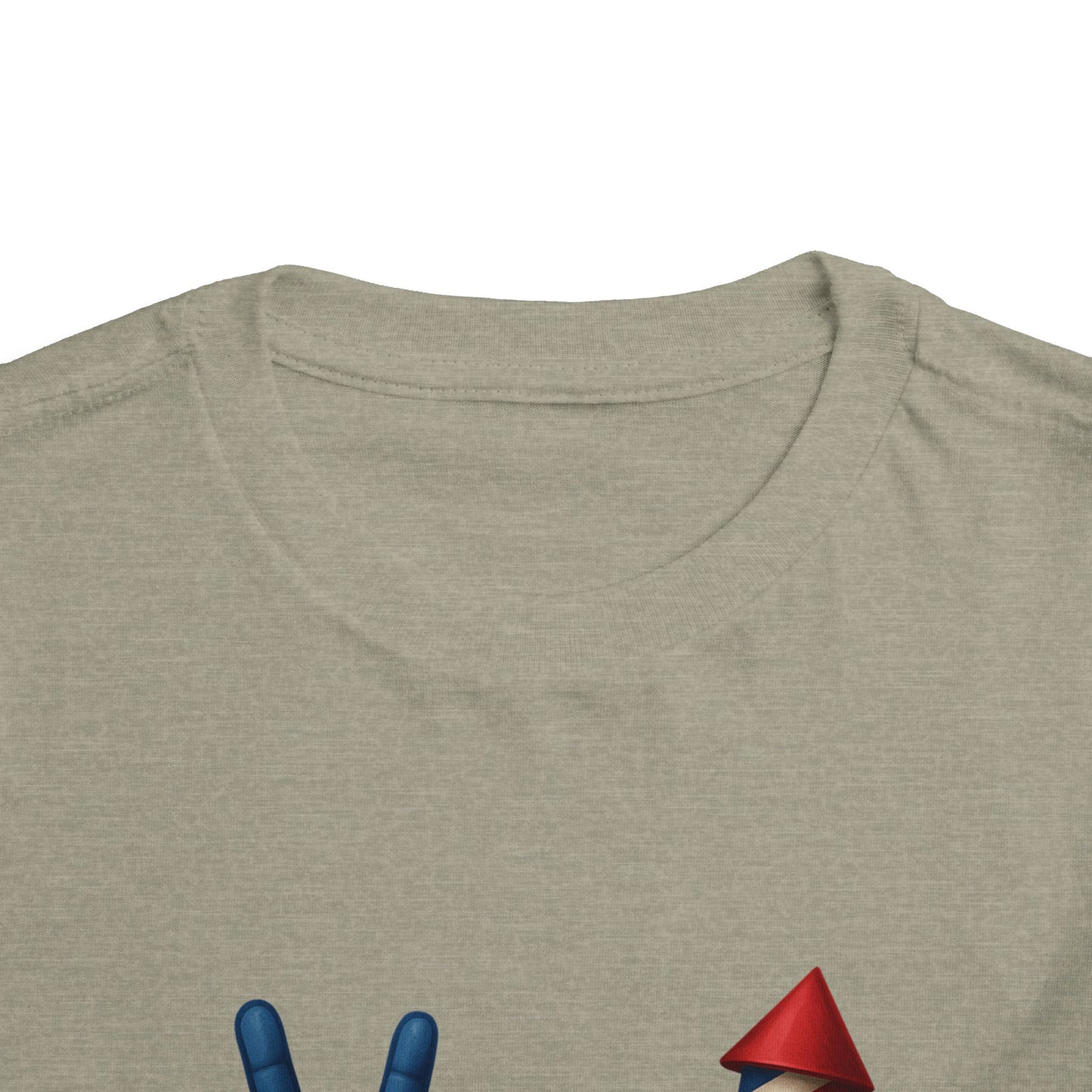 4th of July Peace & Heart Tee: Patriotic Toddler Shirt