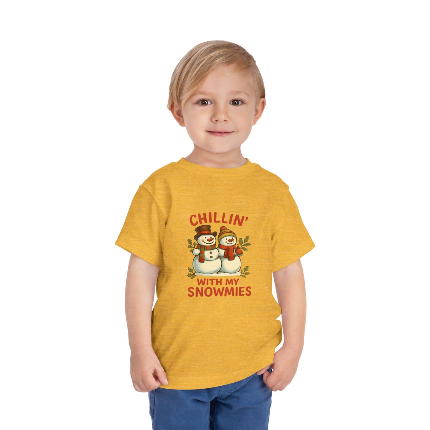 Chillin' With My Snowmies Toddler Christmas Tee