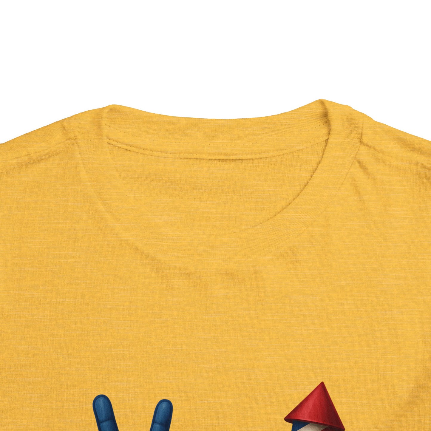 4th of July Peace & Heart Tee: Patriotic Toddler Shirt
