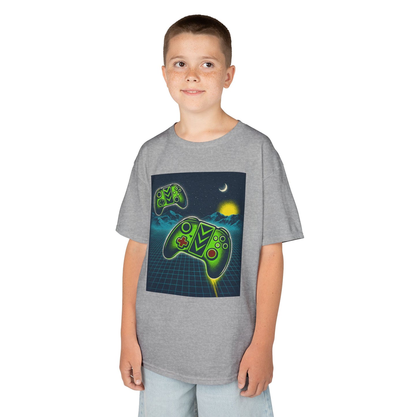 Retro Gamer Kids Tee, Stylish Children's T-Shirt, Video Game Shirt, Fun Birthday Gift, Cool Summer Outfit