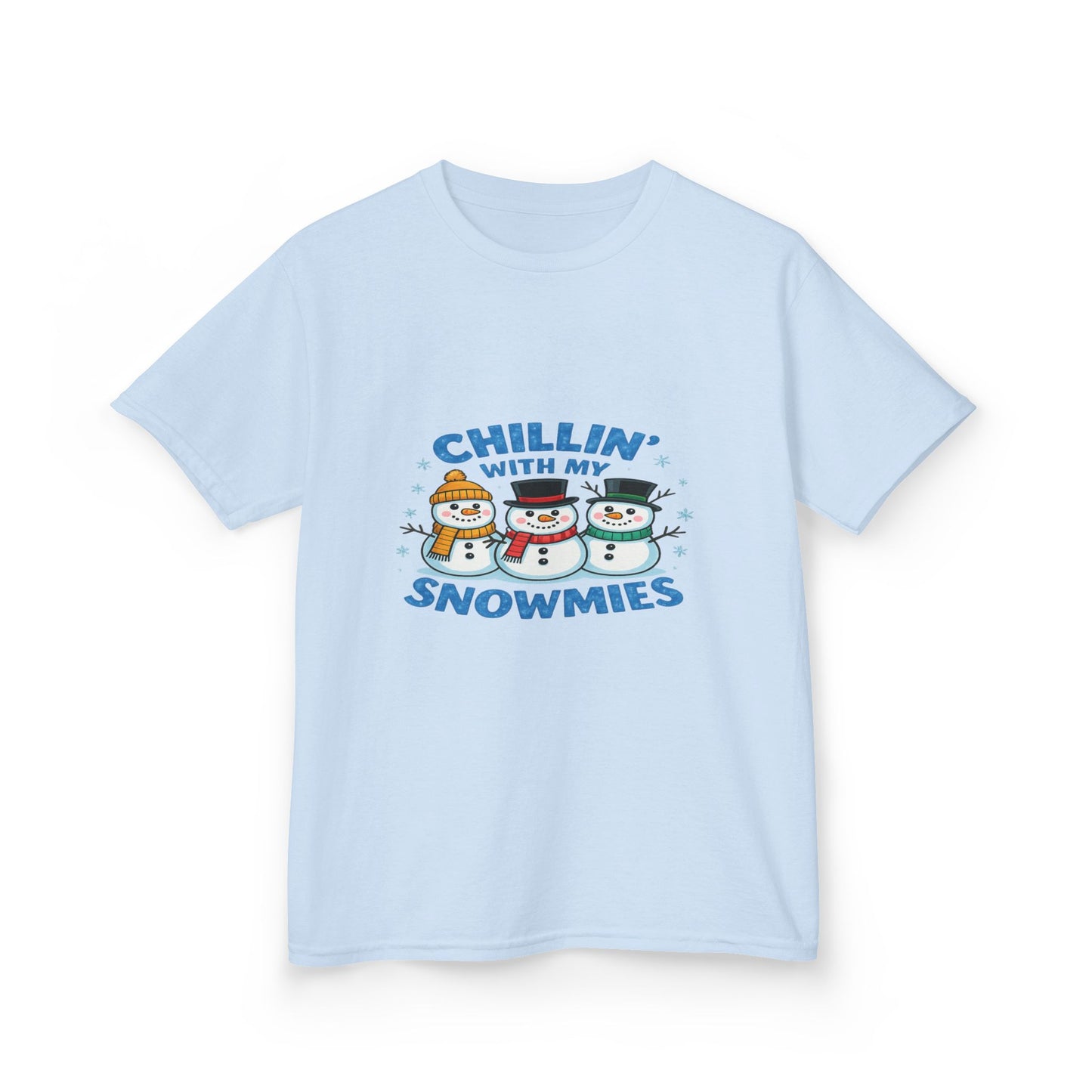 Chillin' with My Snowmies Christmas Tee - Kids Holiday Shirt