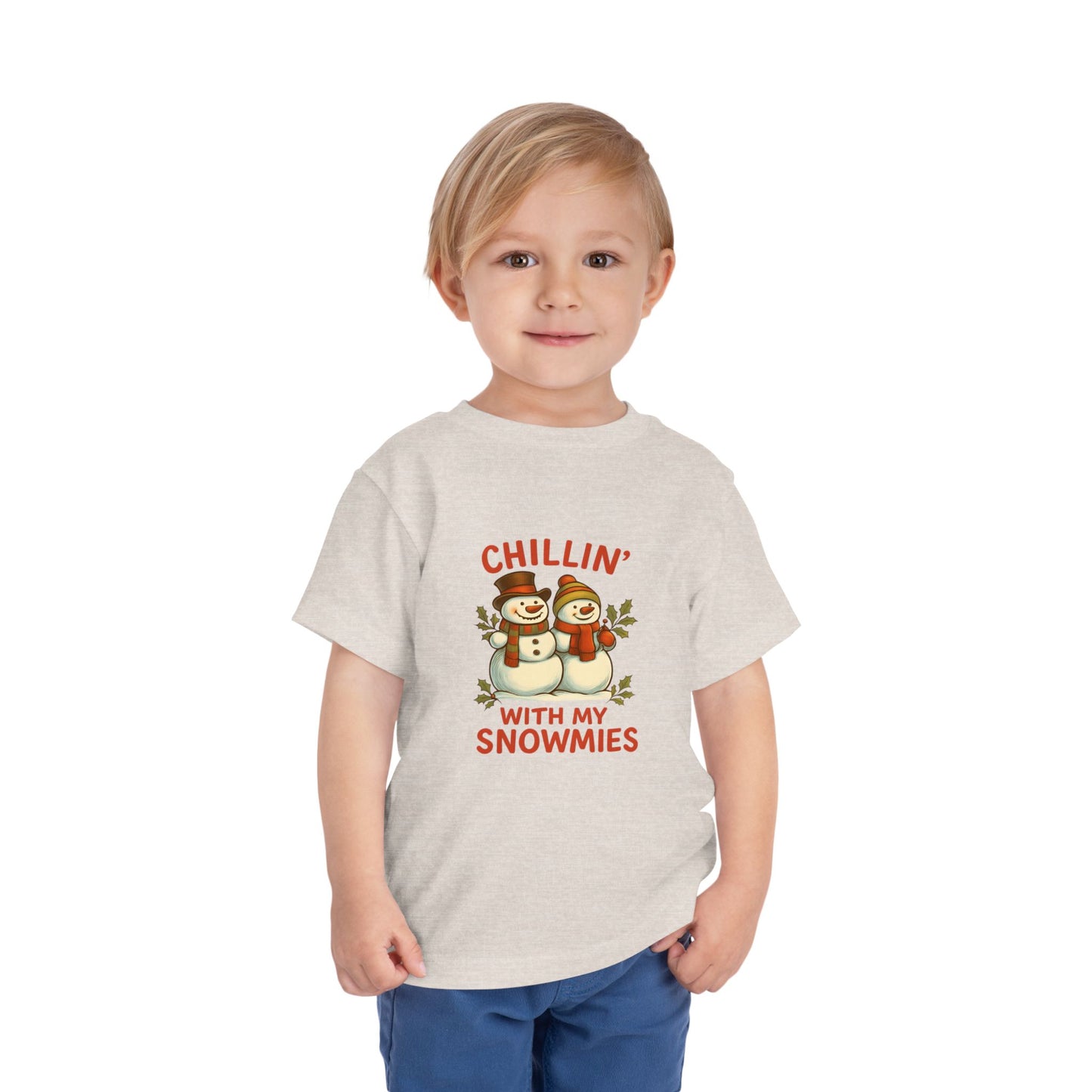 Chillin' With My Snowmies Toddler Christmas Tee