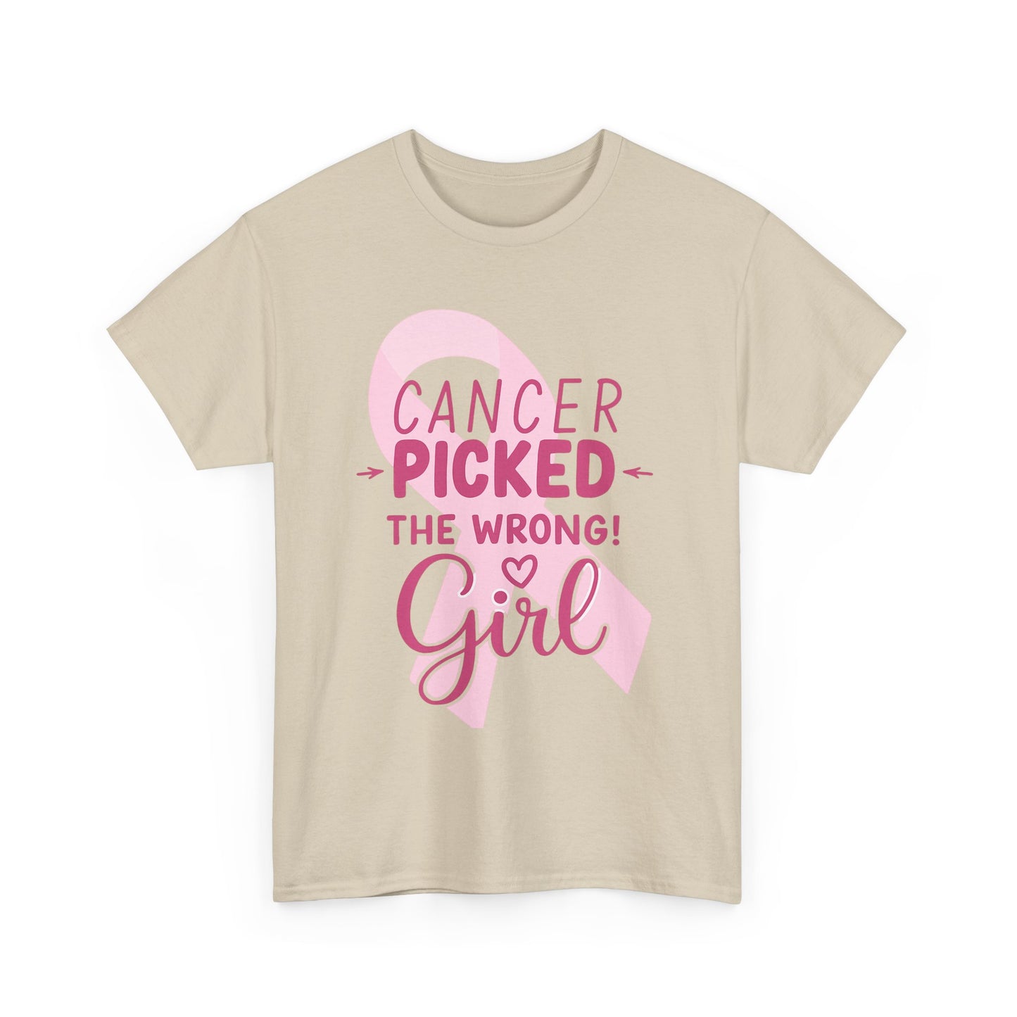 Cancer: The Wrong Picked Girl - Pink Ribbon Tee