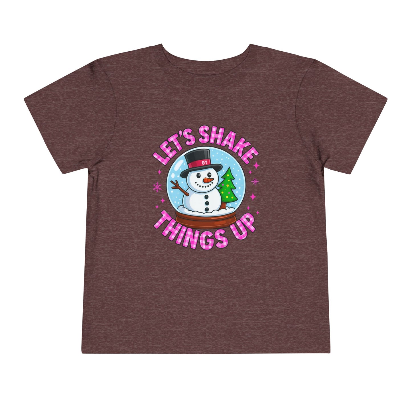Let's Shake Things Up! Snow Globe Toddler Christmas Tee