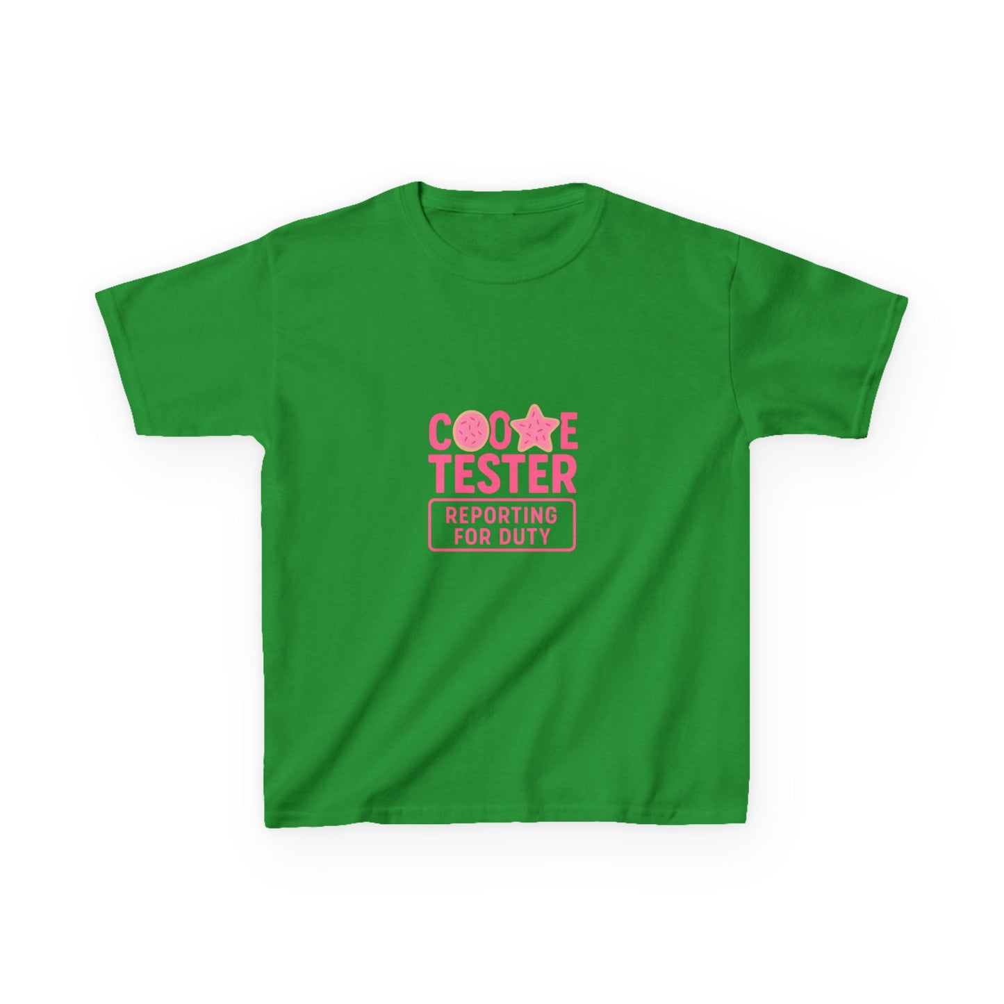 Cookie Tester Dino Christmas Tee - Kids Holiday Shirt