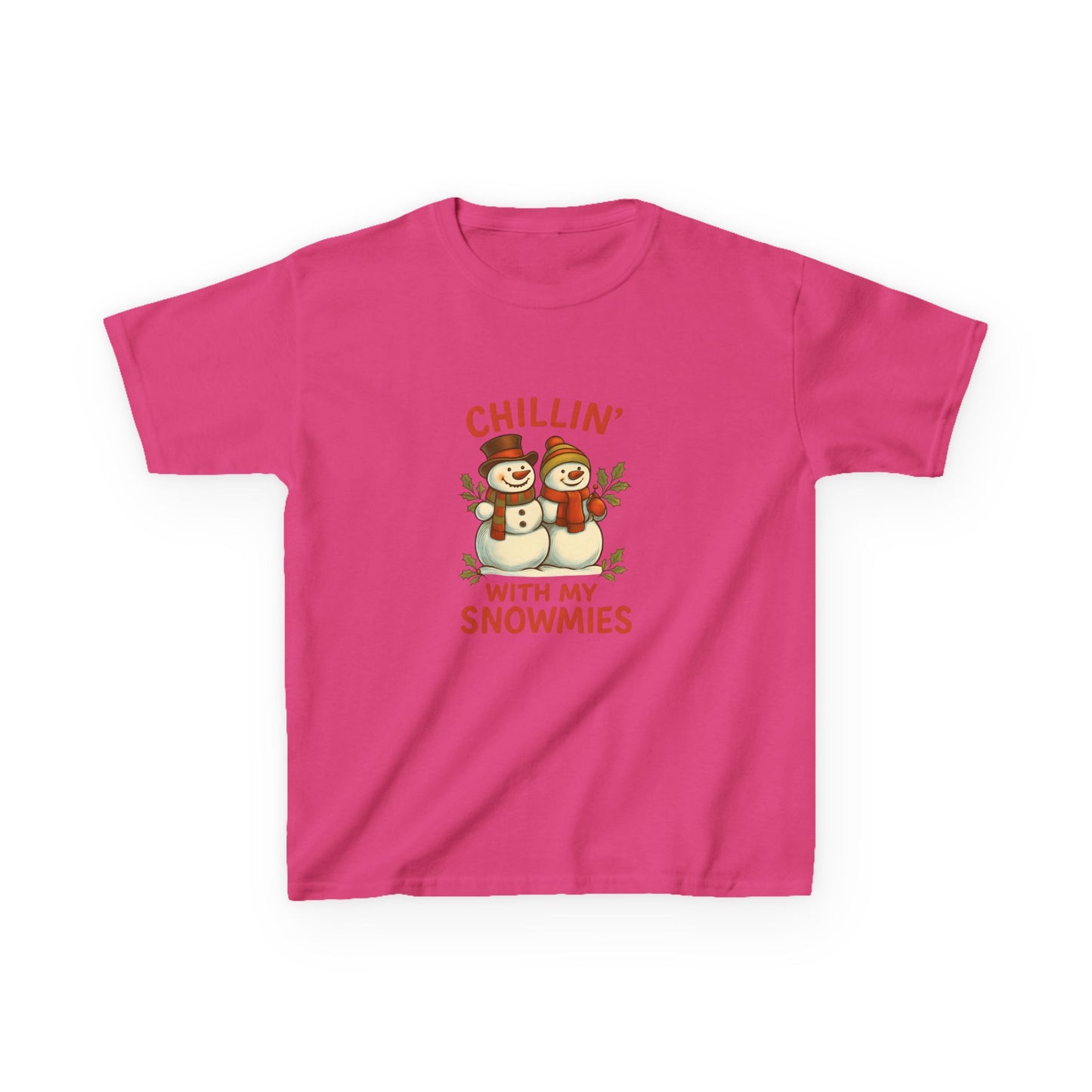 Chillin' Snowmies Christmas Tee - Kids' Holiday Shirt