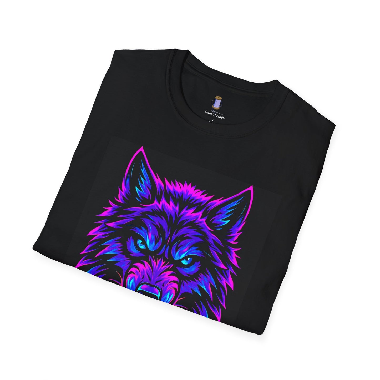 Psychedelic Wolf T-Shirt, Graphic Tee, Animal Lover Gift, Festival Wear, Unique Art Shirt, Unisex Style