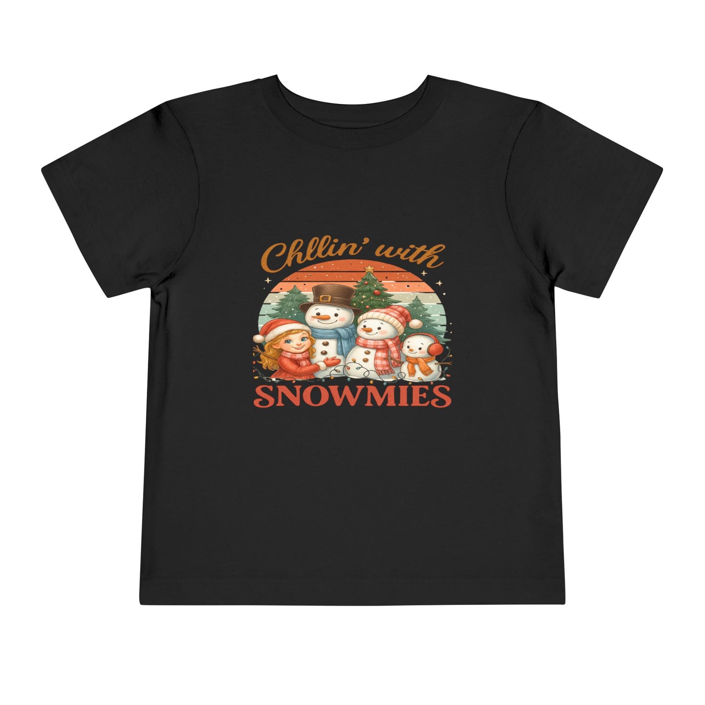 Chillin' With Snowmies Toddler Christmas Tee
