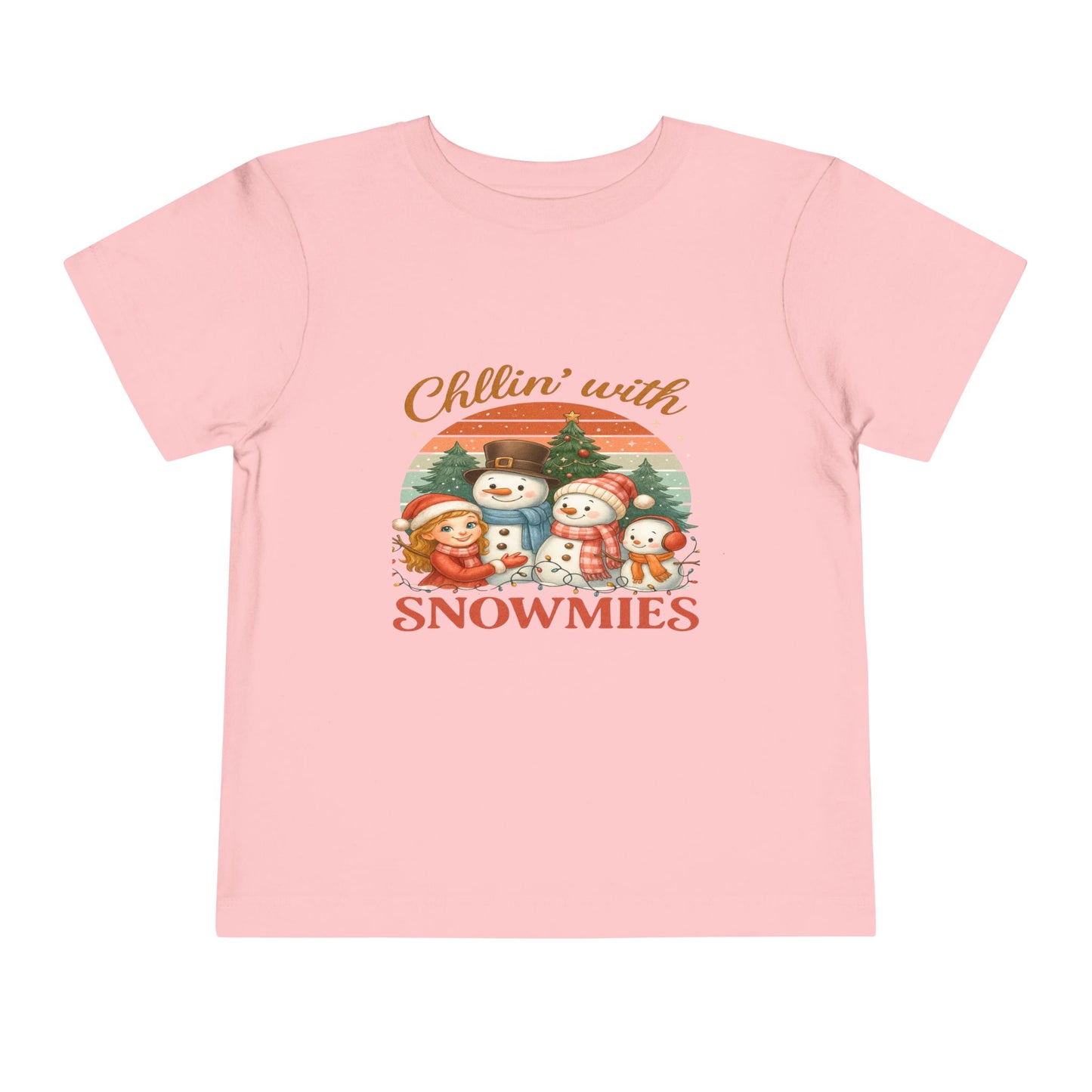 Chillin' With Snowmies Toddler Christmas Tee