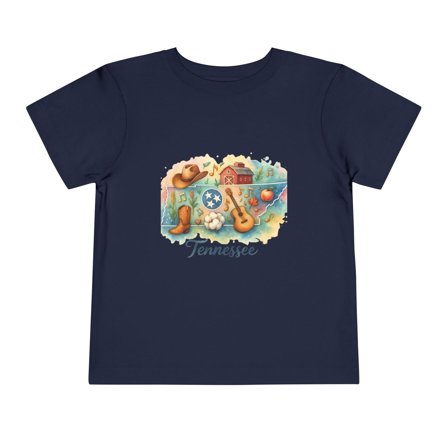 Toddler Tee Tennessee Watercolor Illustration