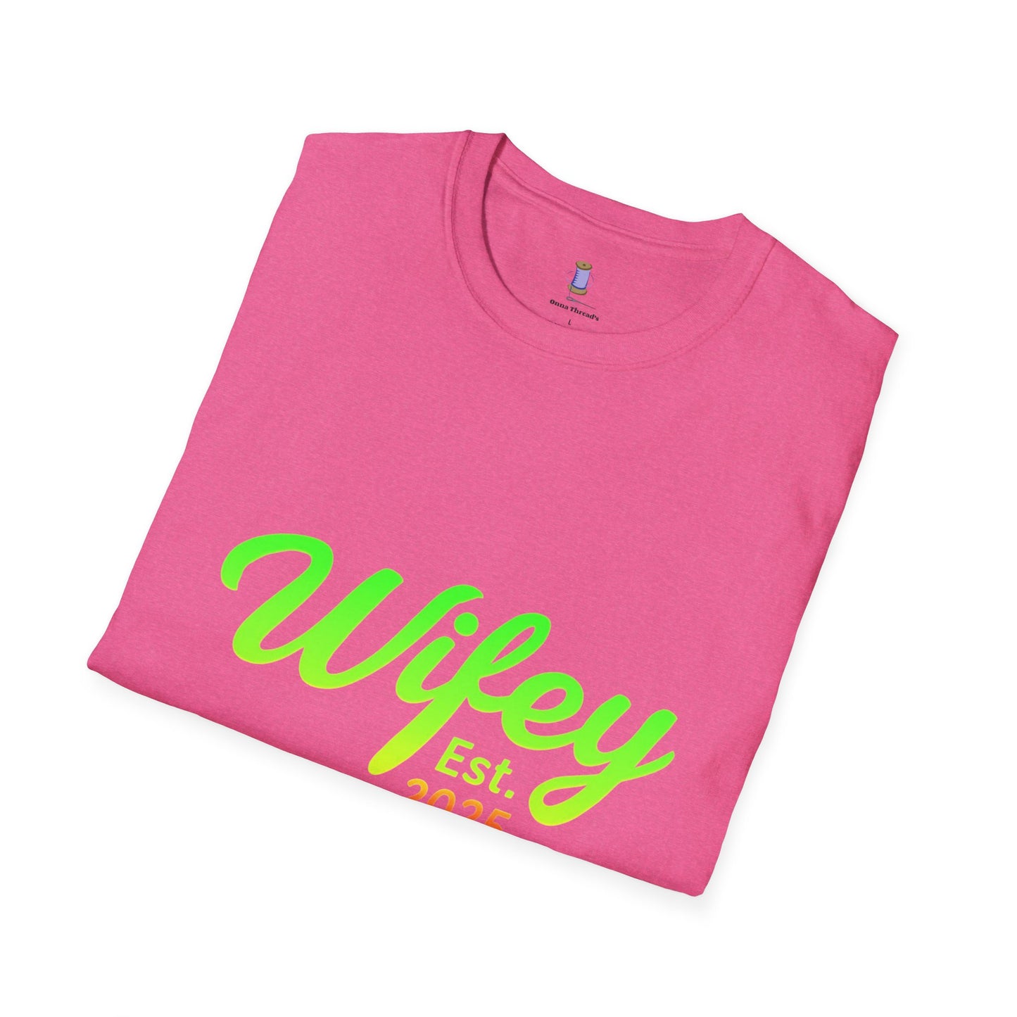 Wifey Est. 2025 T-Shirt, Bridal Shower Gift, Newlywed Apparel, Wedding Favor, Engagement Celebration Tee, Cute Couple Top