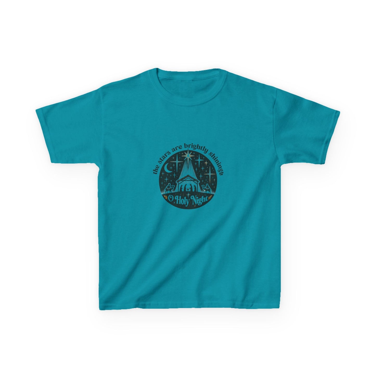 O Holy Night Nativity Dinosaur Christmas Tee