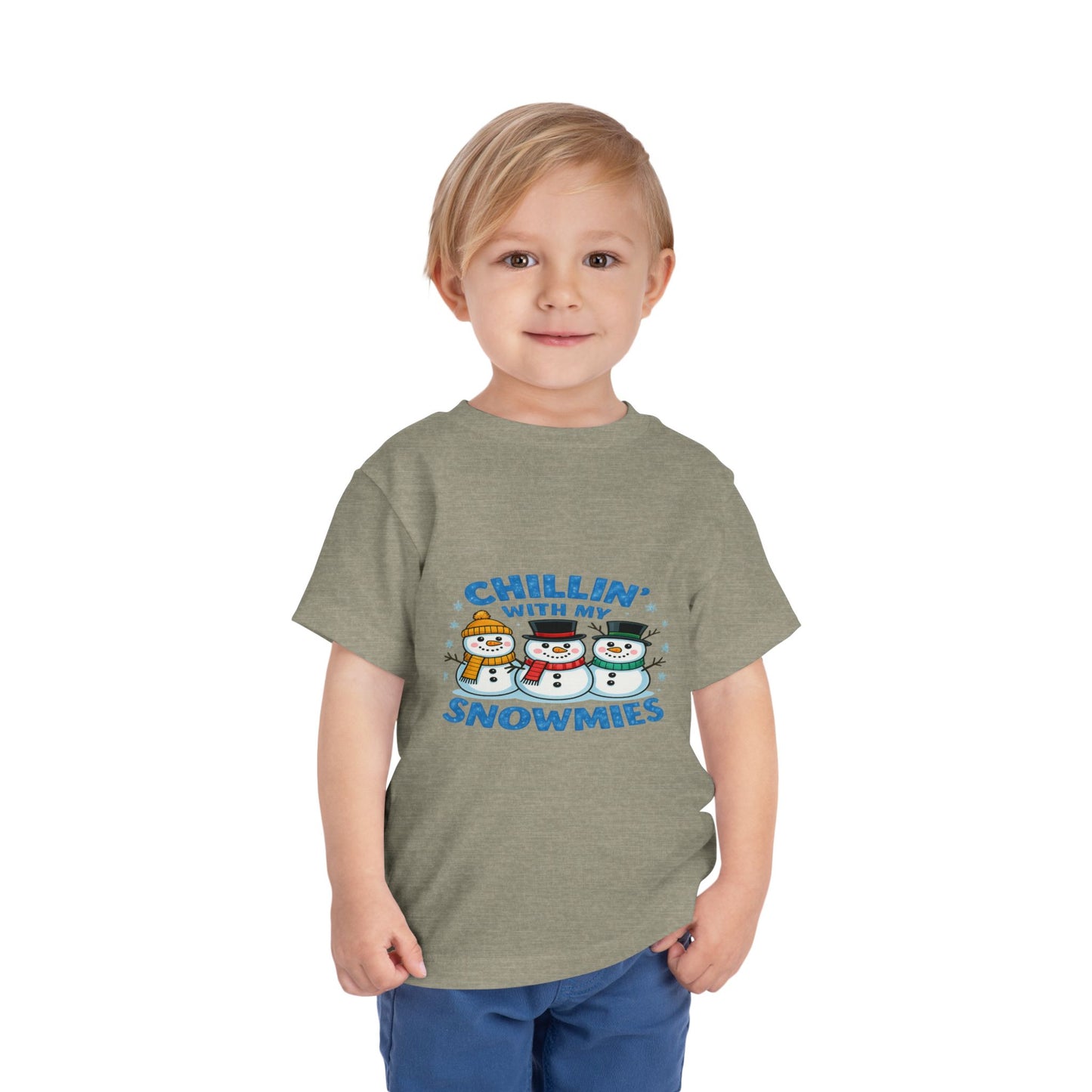 Chillin' with My Snowmies Toddler Christmas Tee