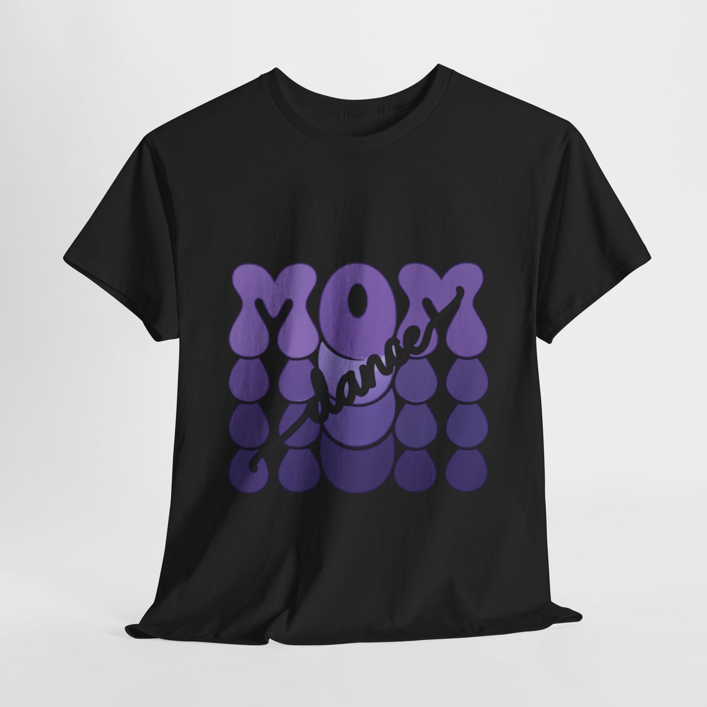 MOM Dance – Purple Letter Stage Spirit Tee