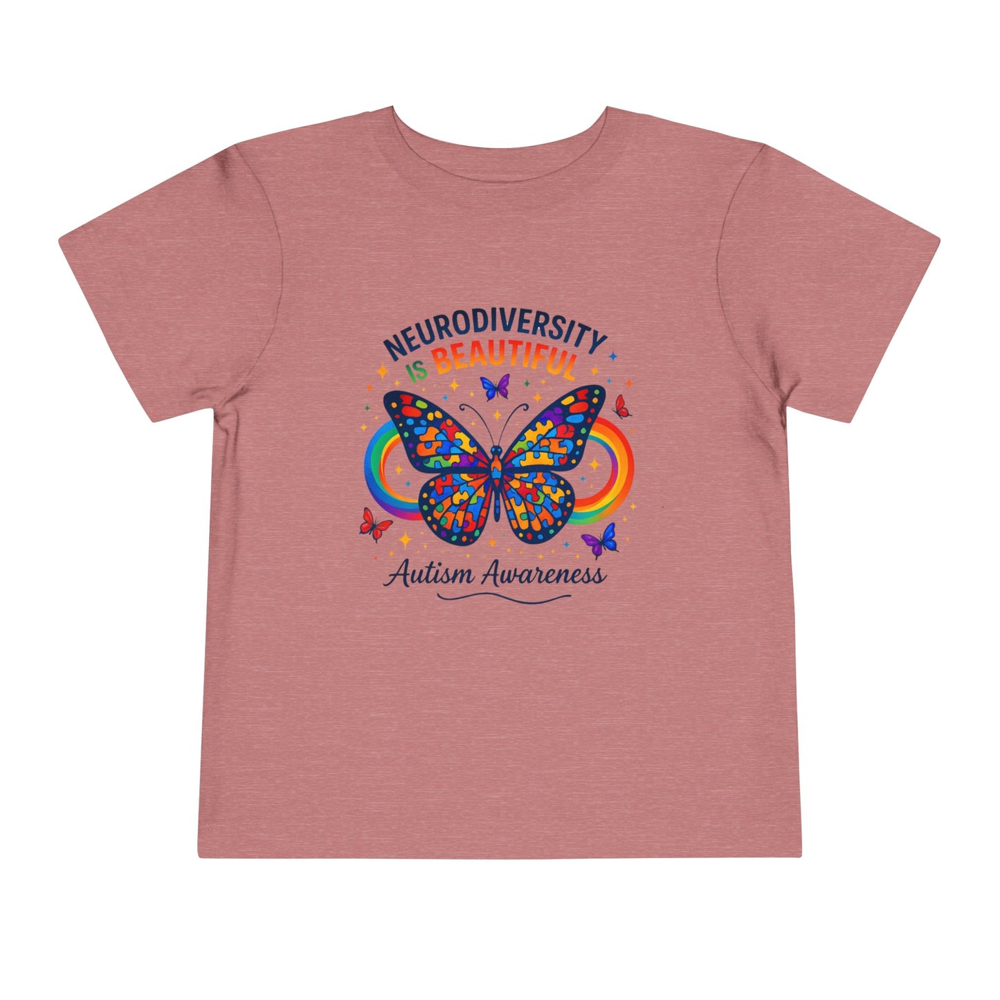 Toddler Tee Neurodiversity Is Beautiful Butterfly Design