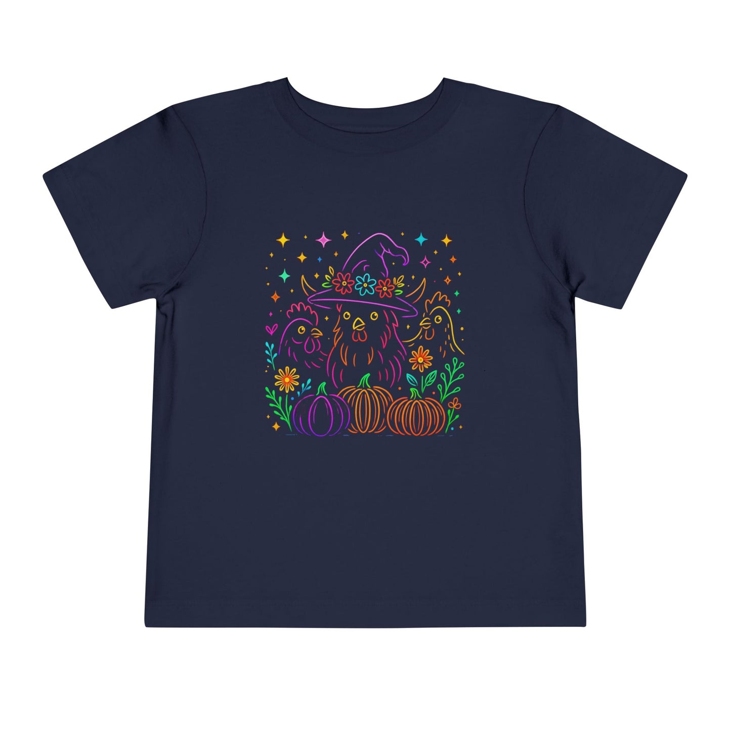 Witch Chicken Halloween Toddler Christmas Tee