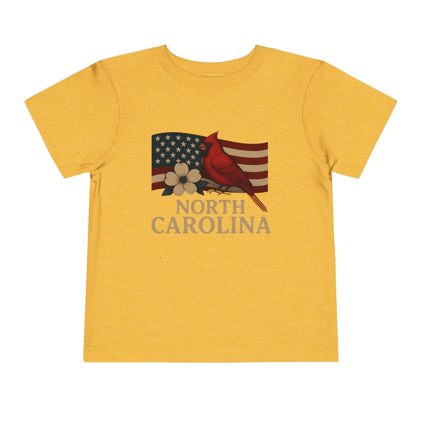 NC Cardinal & Dogwood Toddler Christmas Tee