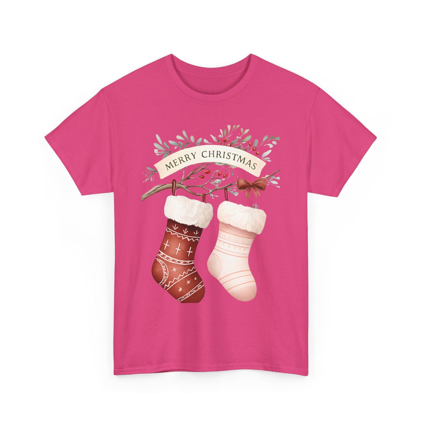 Watercolor Christmas Stocking Tee - Hope & Love