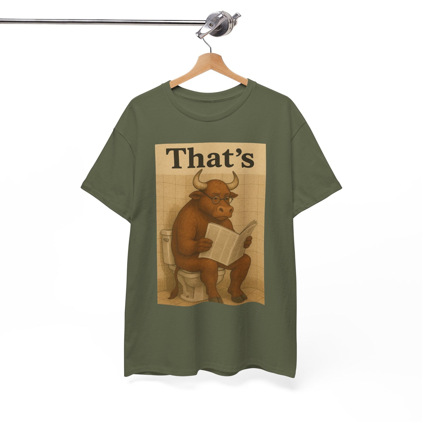 Bull on Toilet Unisex Tee