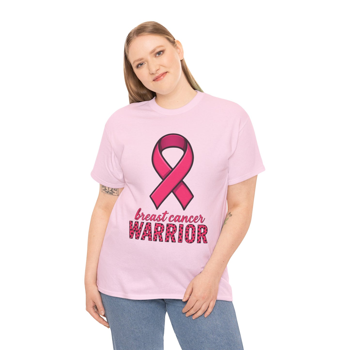Breast Cancer Warrior Pink Ribbon Tee