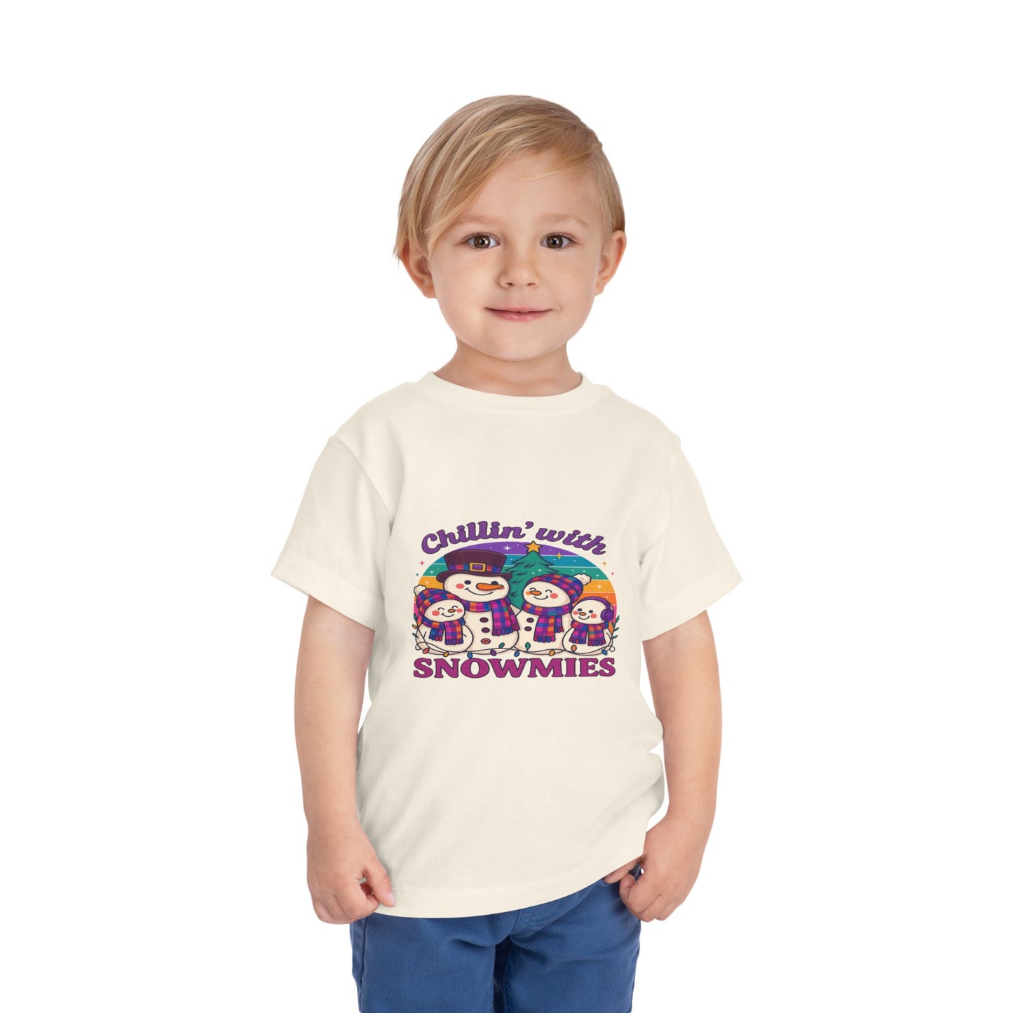 Chillin' with Snowmies Toddler Christmas Tee