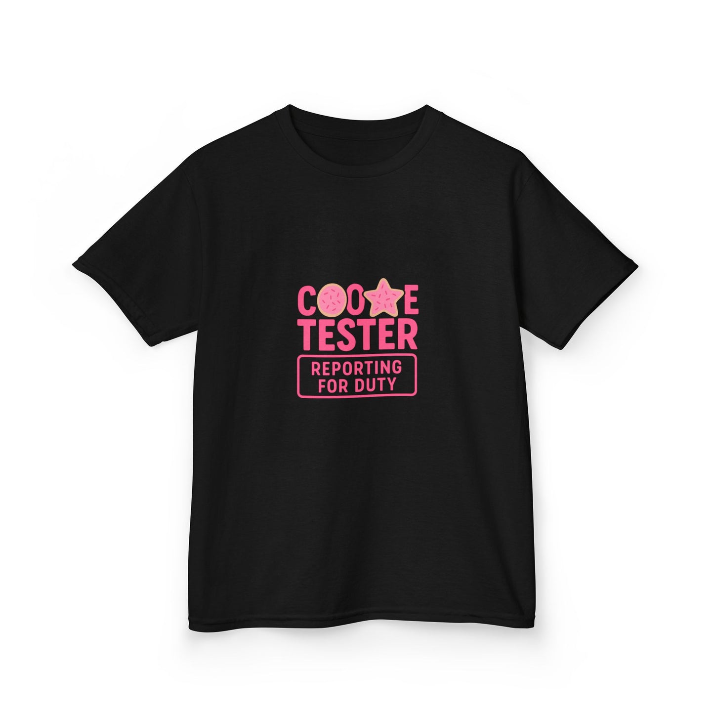 Cookie Tester Dino Christmas Tee - Kids Holiday Shirt