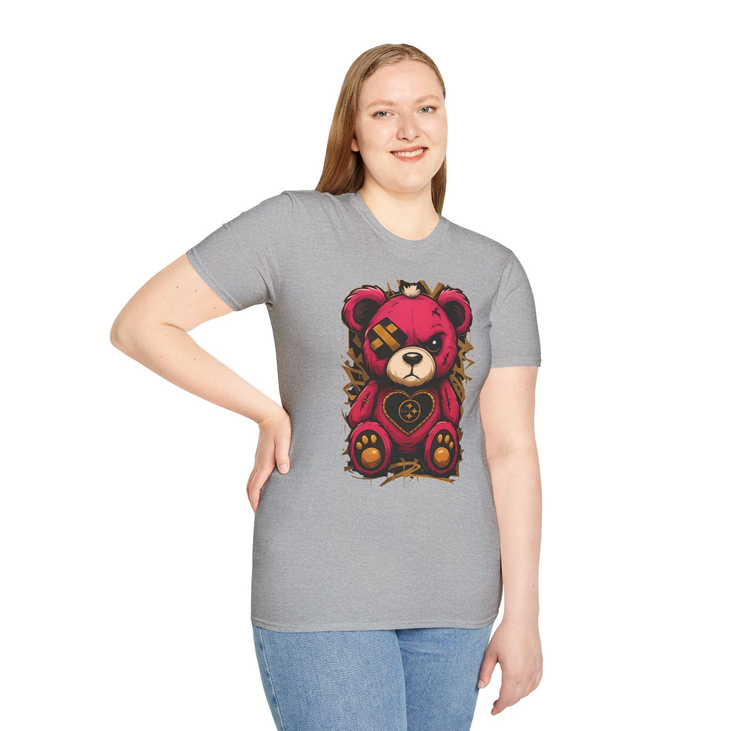 Cute Teddy Bear Graphic Tee, Soft Unisex Shirt, Casual Wear, Unique Gift, Gift for Her, Holiday Apparel