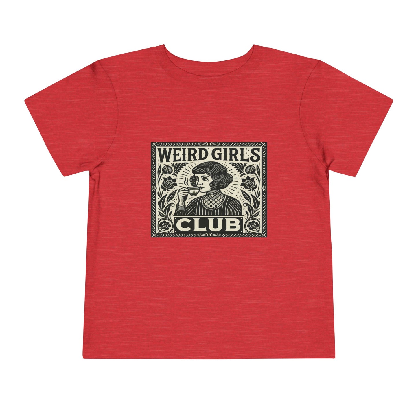 Weird Girls Club Tee - Vintage Linocut Christmas