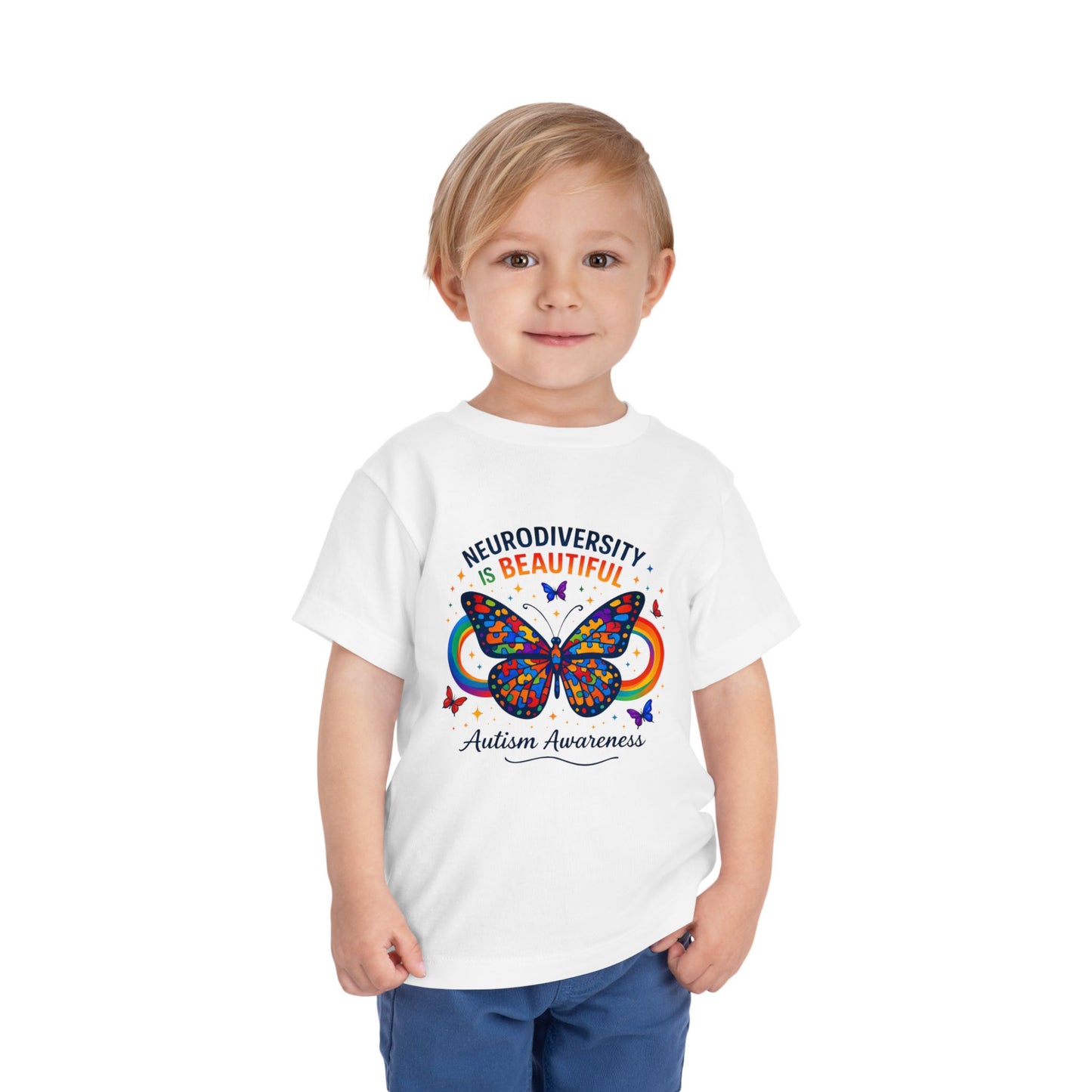 Toddler Tee Neurodiversity Is Beautiful Butterfly Design