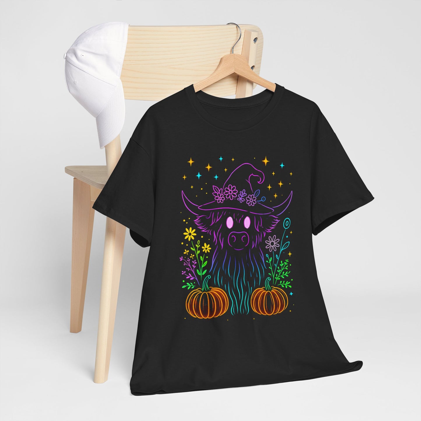 Highland Cow Witch Hat Tee
