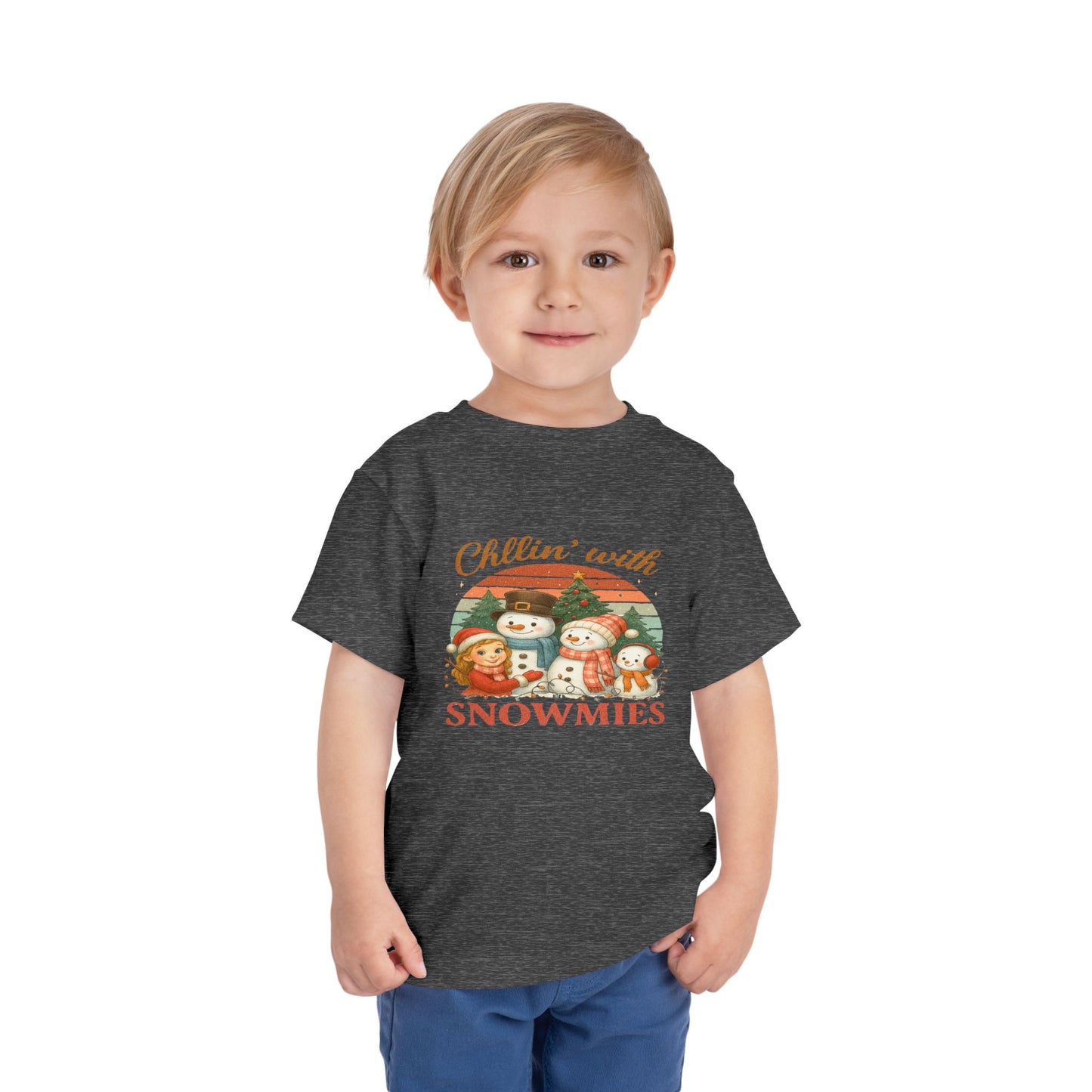 Chillin' with Snowmies Toddler Christmas Tee