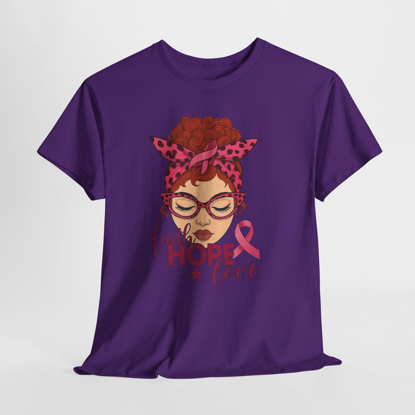 Hope, Faith & Love: Pink Ribbon Awareness Tee