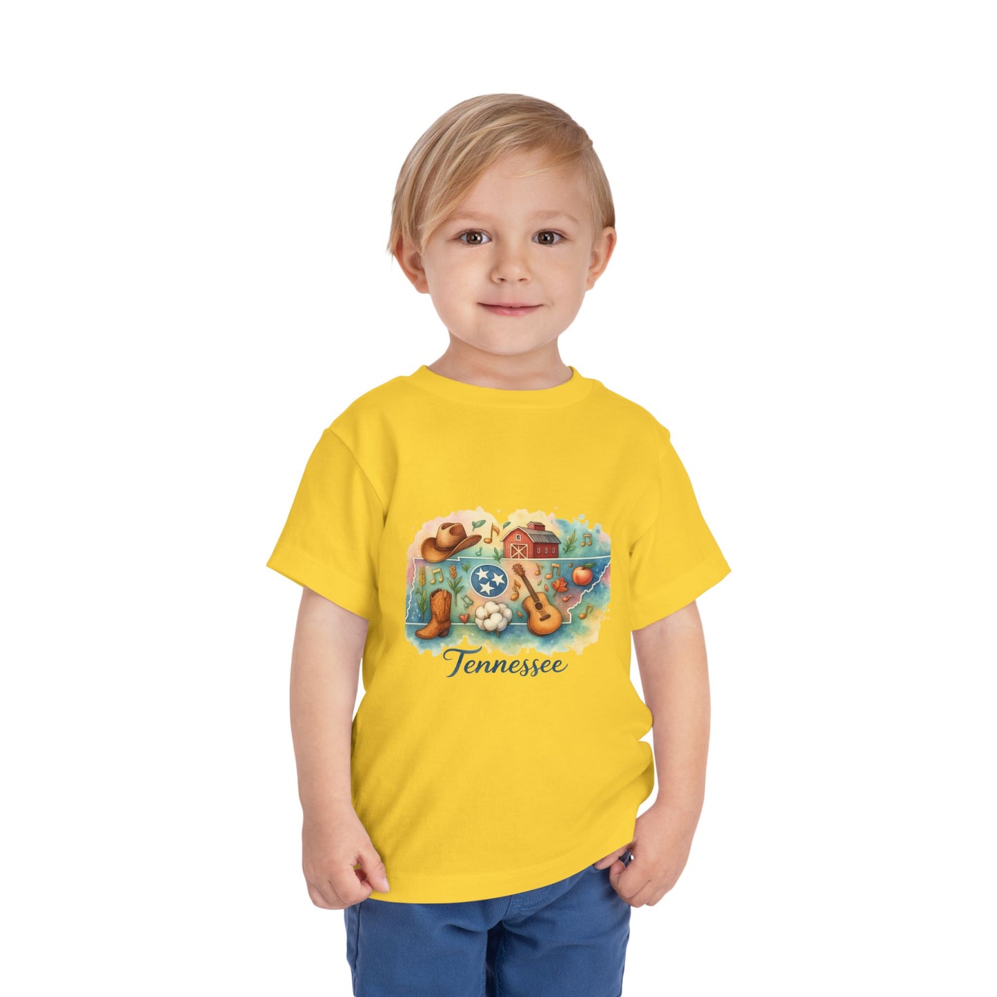 Toddler Tee Tennessee Watercolor Illustration