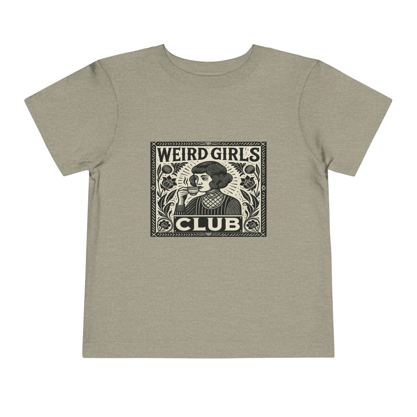 Weird Girls Club Tee - Vintage Linocut Christmas