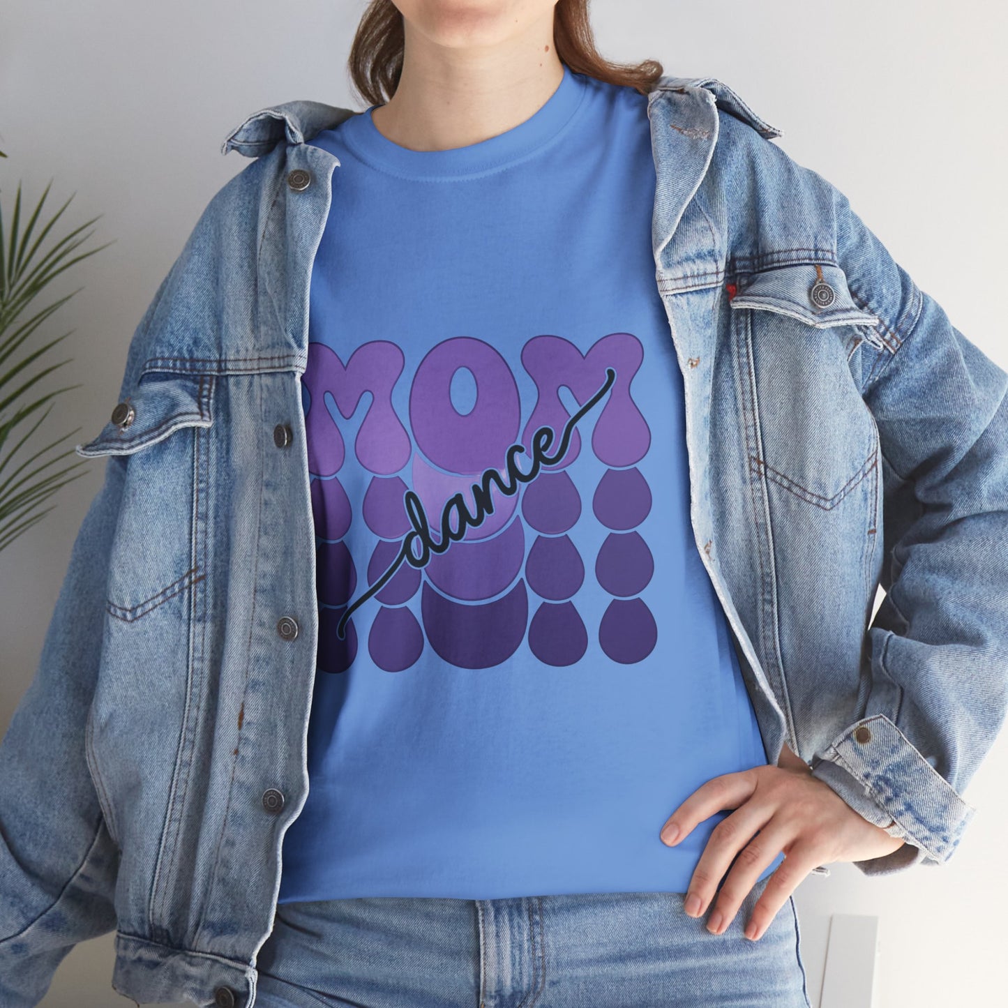 MOM Dance – Purple Letter Stage Spirit Tee