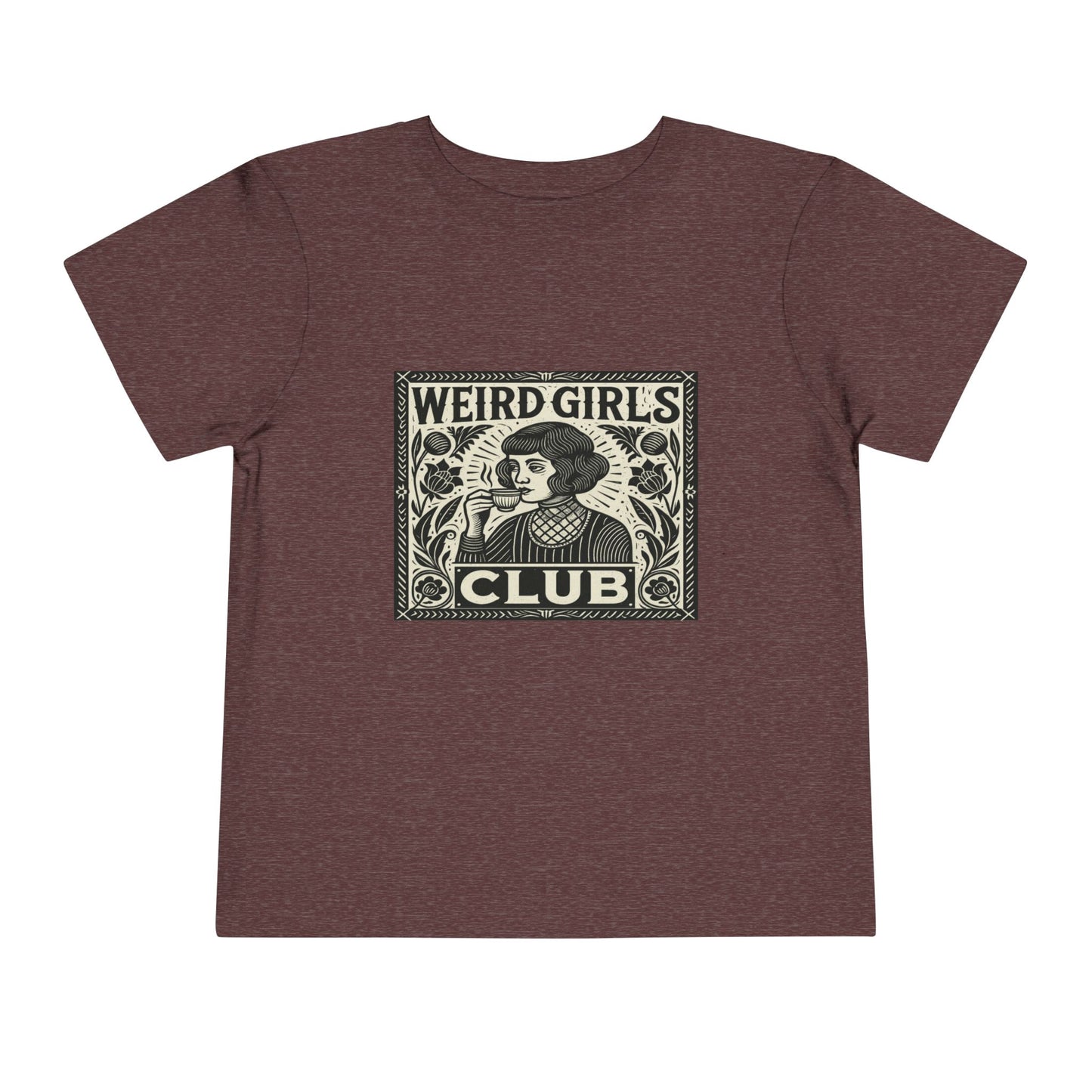 Weird Girls Club Tee - Vintage Linocut Christmas