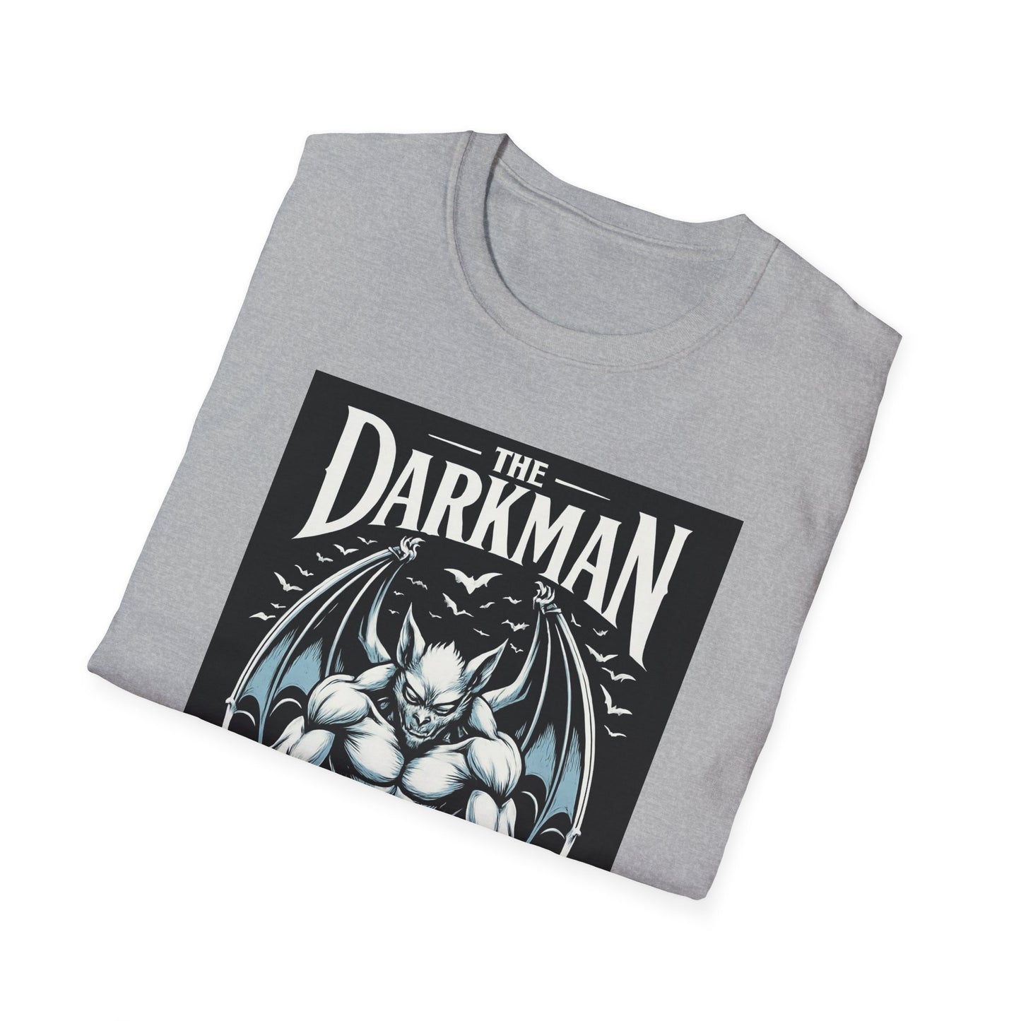 Darkman Graphic T-Shirt, Unisex Softstyle Tee, Edgy Apparel, Casual Wear, Halloween Costume, Gift for Him/Her