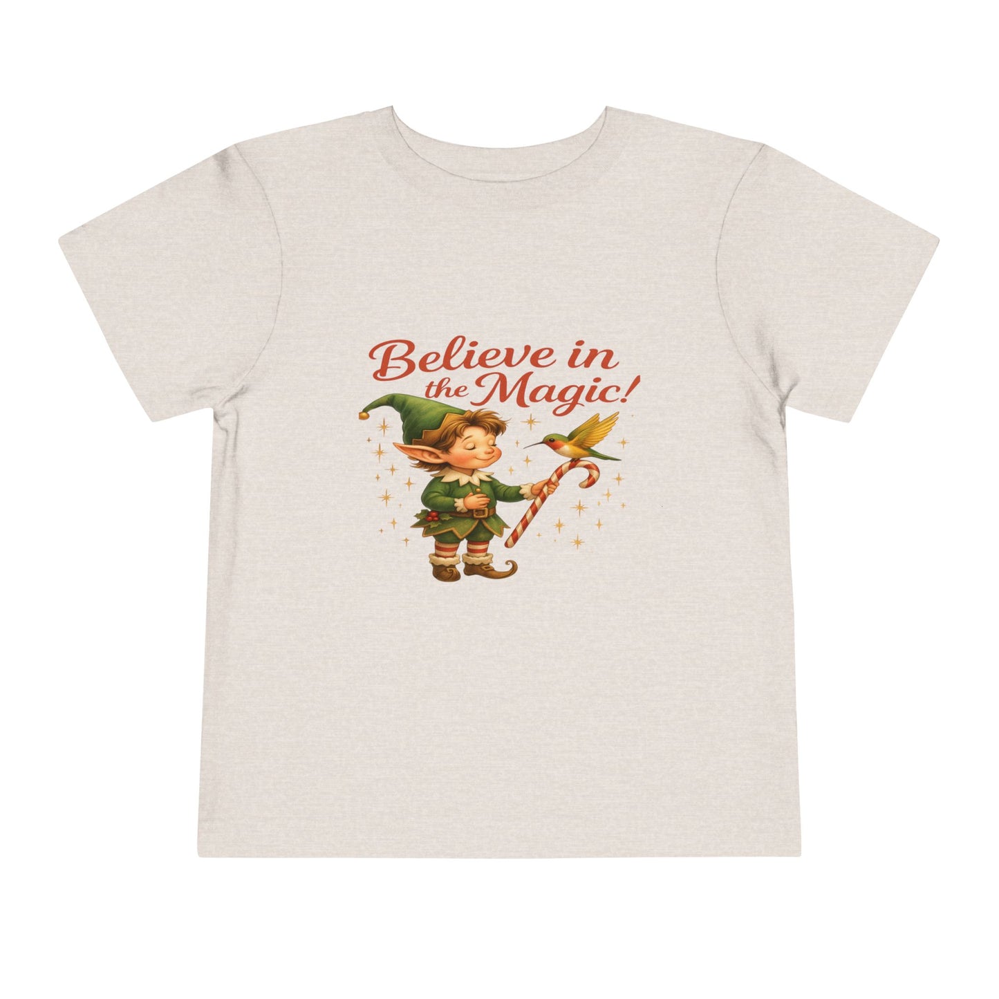 Elf & Hummingbird Christmas Tee - Believe in Magic!